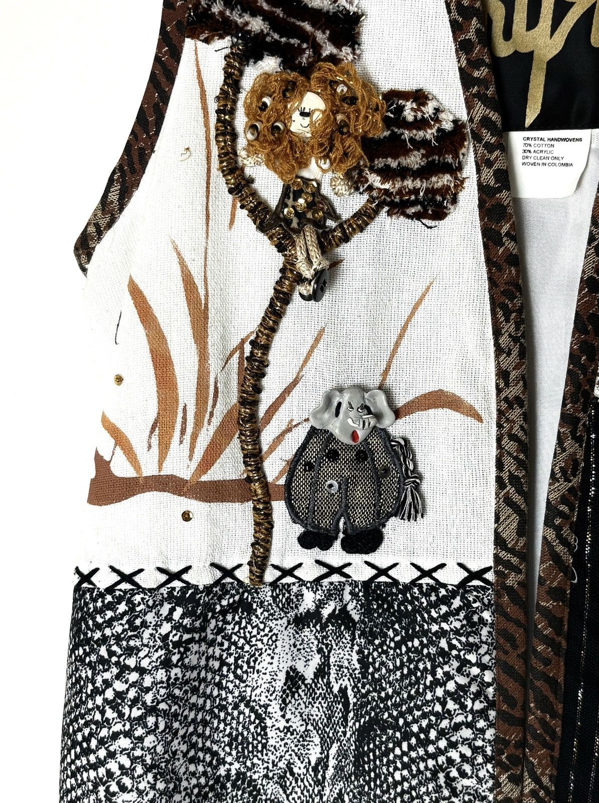 Japanese Brand Crystal Handwoven Clay Animal Vest Size US S / EU 44-46 / 1 - 3 Thumbnail
