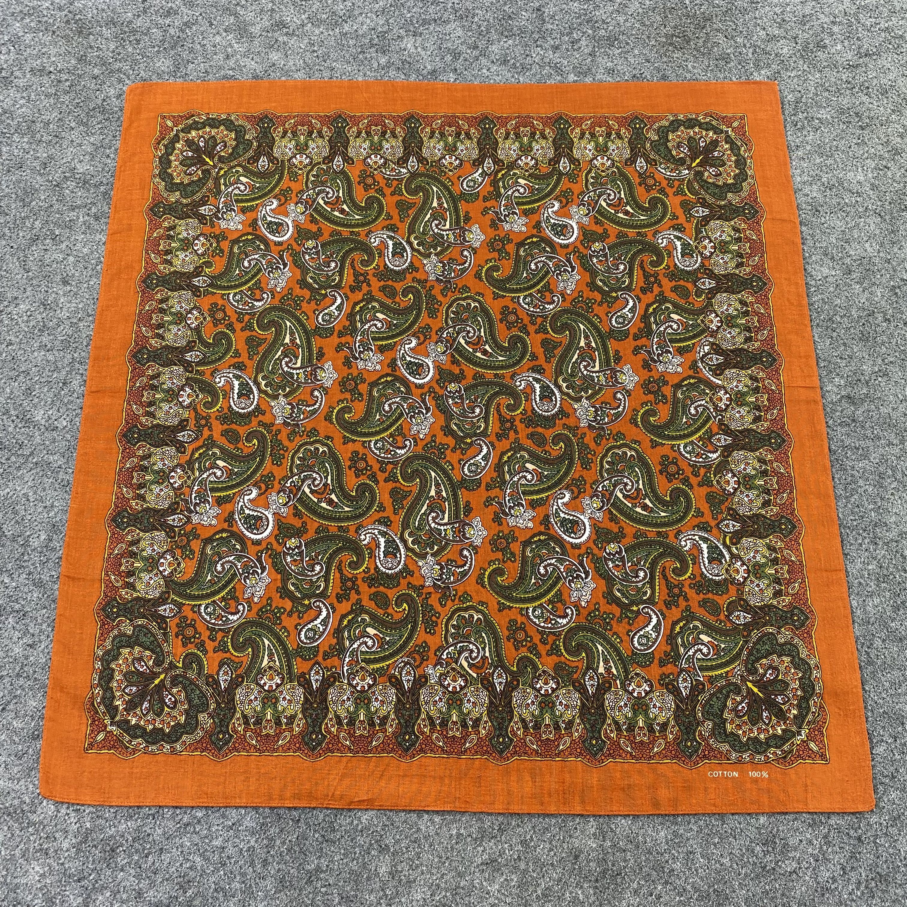 Japanese Brand Paislee Handkerchief / Bandana / Neckerchief-B1424 Size ONE SIZE - 1 Thumbnail