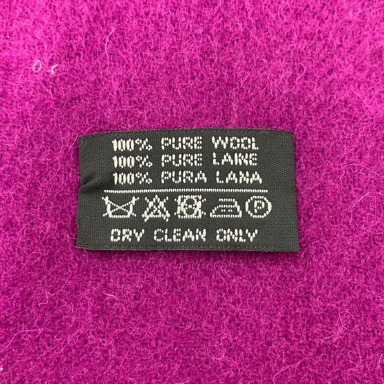 Saint Laurent Paris Saint Laurent Purple logo monogrammed embroidered wool frin Size ONE SIZE - 9 Thumbnail