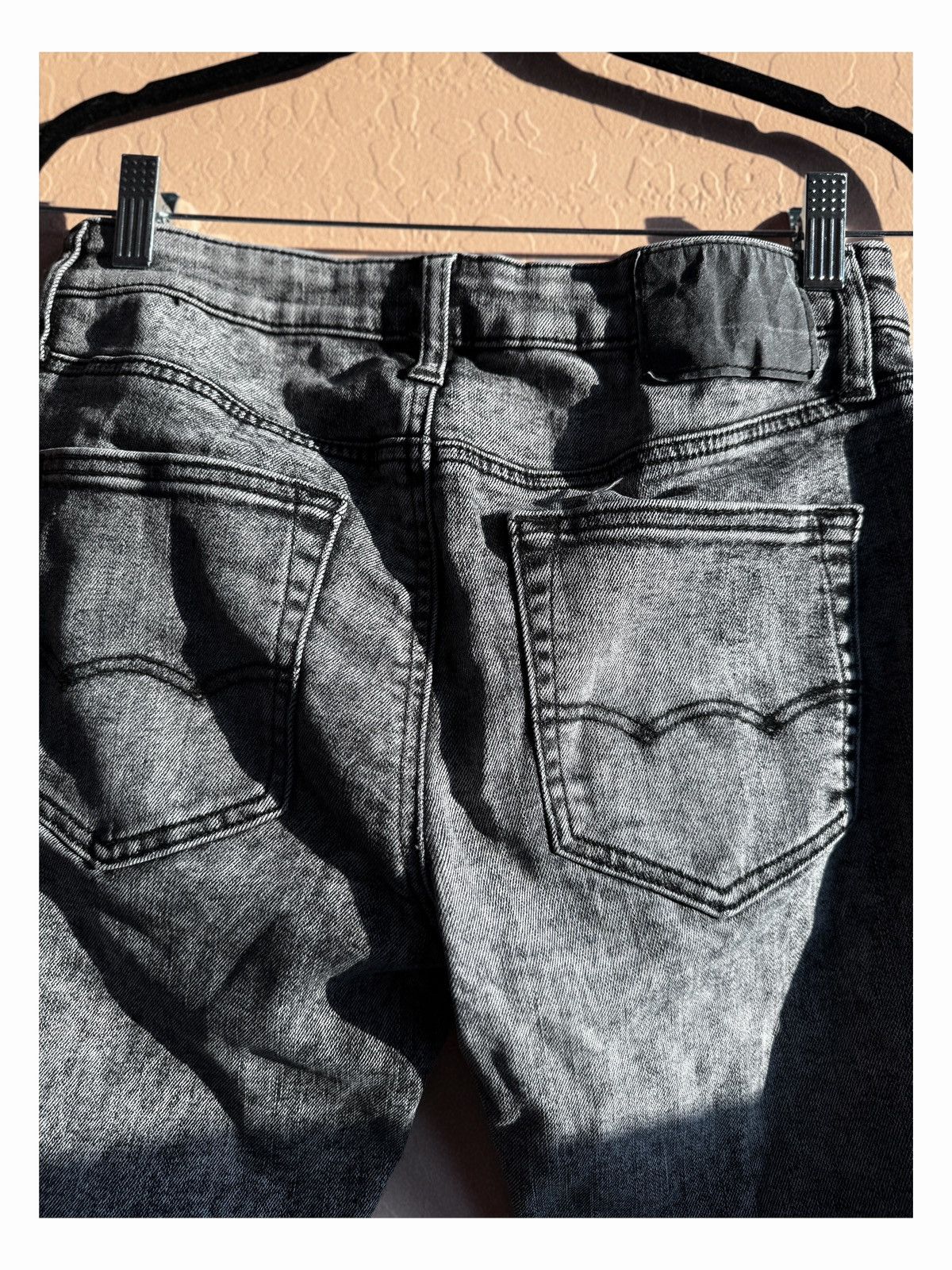 American Eagle Outfitters American Eagle Flex Skinny Jeans – Acid Wash Gray Size US 29 - 6 Thumbnail