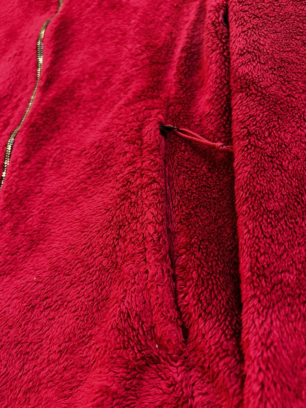 The North Face The North Face Red Poly Fleece Full Zip Up Size M / US 6-8 / IT 42-44 - 3 Thumbnail