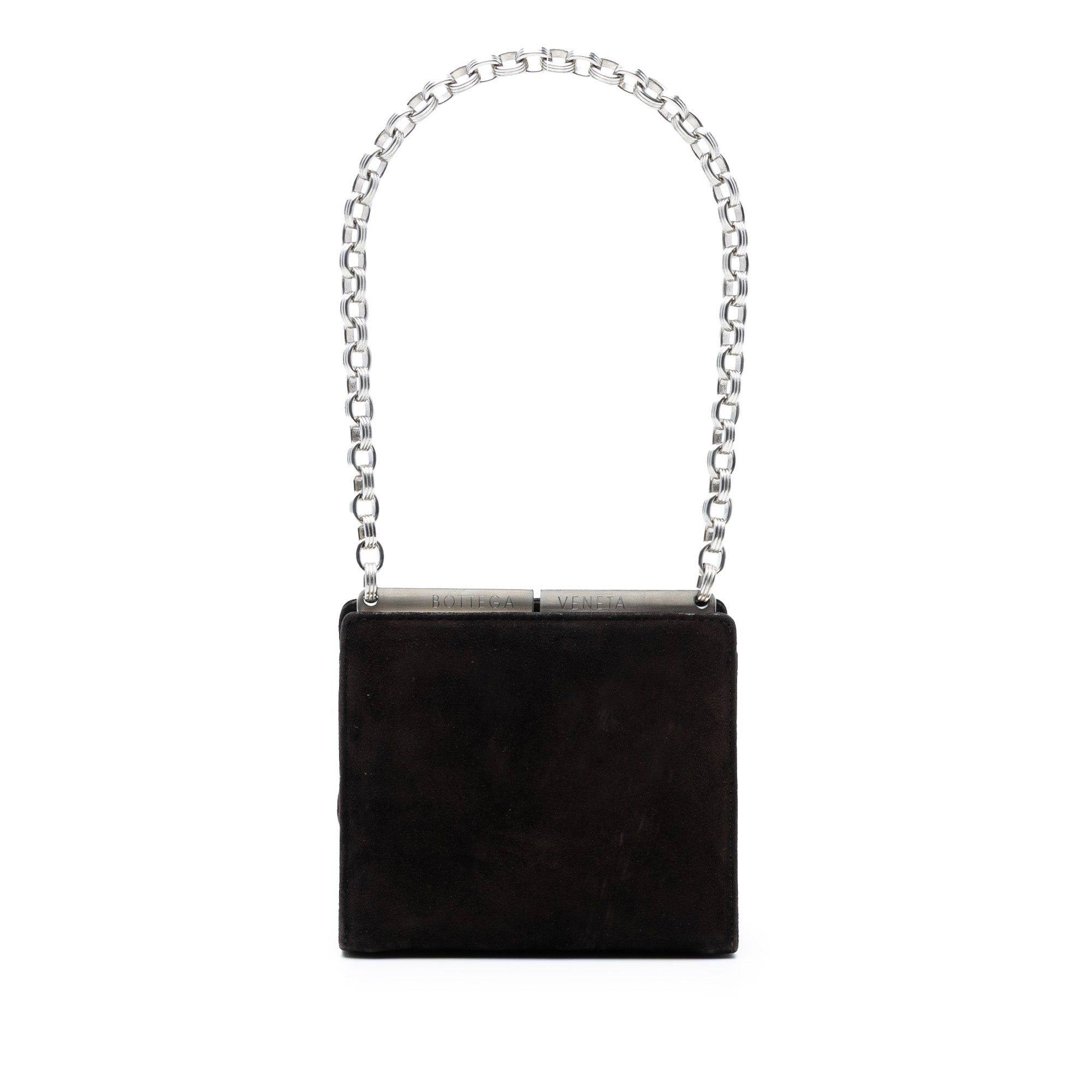 Bottega Veneta Suede Frame Clutch on Chain Size ONE SIZE - 1 Thumbnail