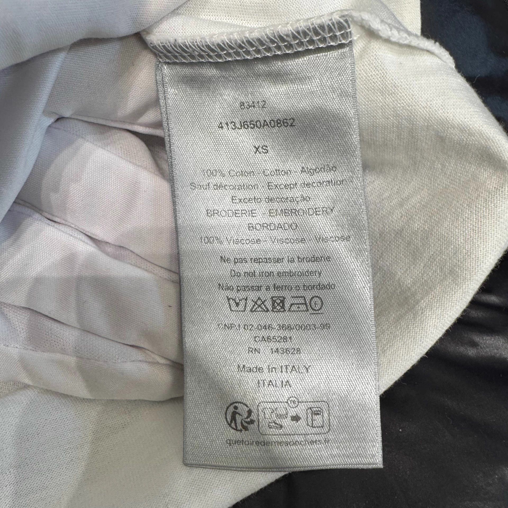 Dior Dior crewneck short-sleeve T-shirt white XS Size US XS / EU 42 / 0 - 5 Thumbnail