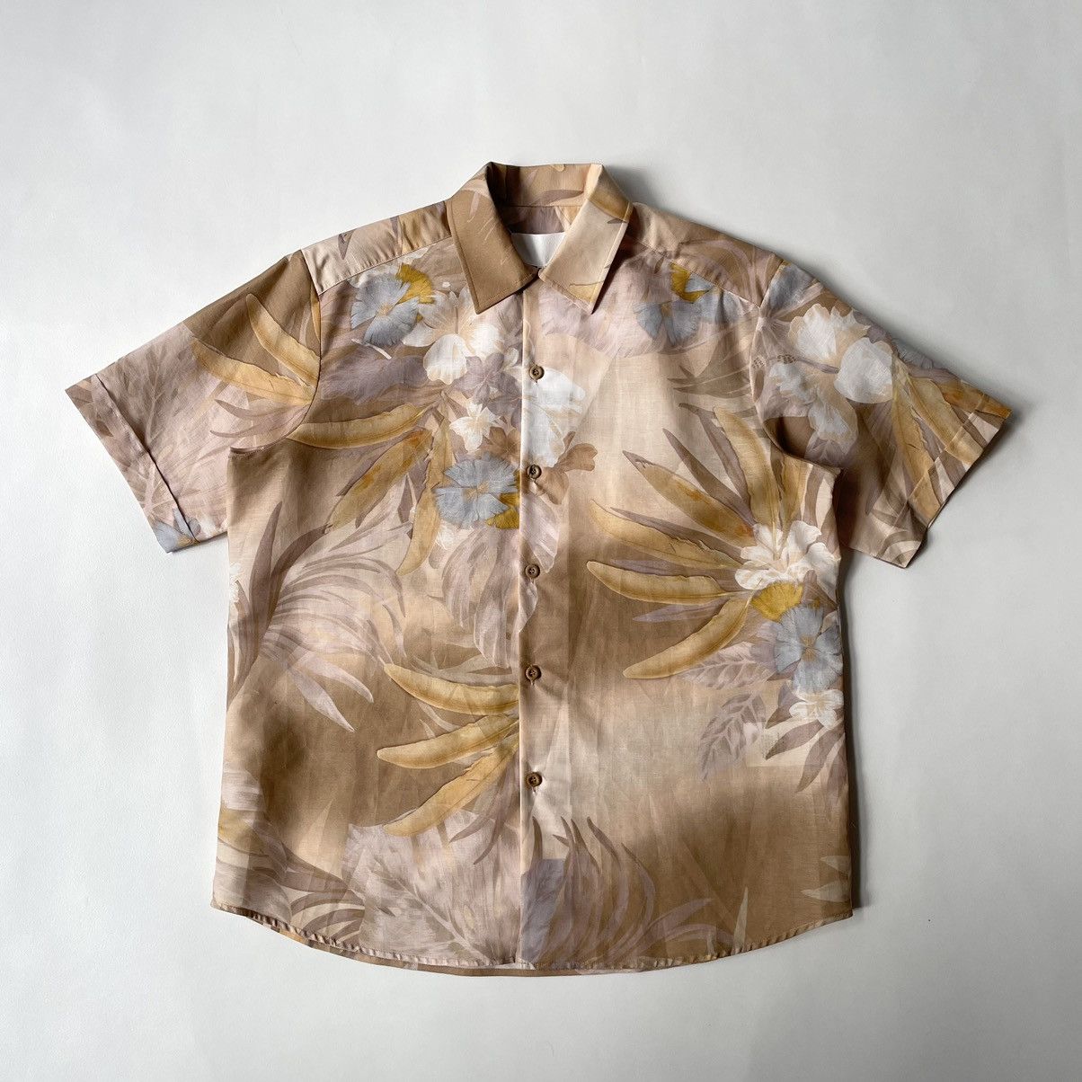 image of Maison Margiela S/s 18 White Tag Hawaiian Print Shirt, Men's (Size Medium)