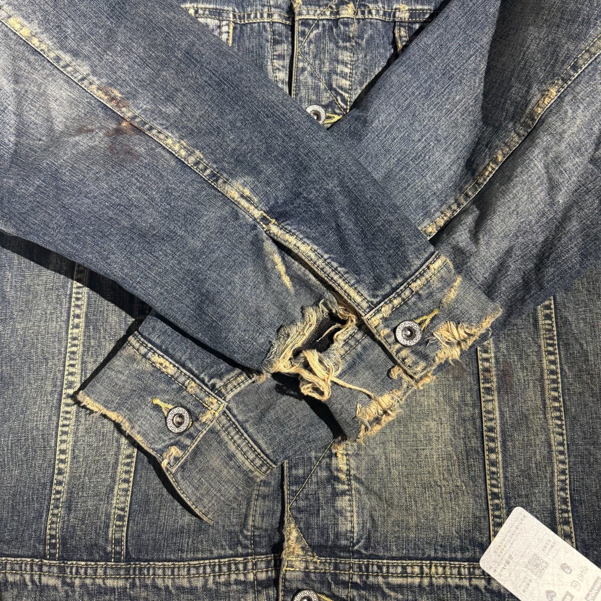 Neighborhood Neighborhood 23AW Savage Storm Rider Denim Jacket Size US XL / EU 56 / 4 - 6 Thumbnail