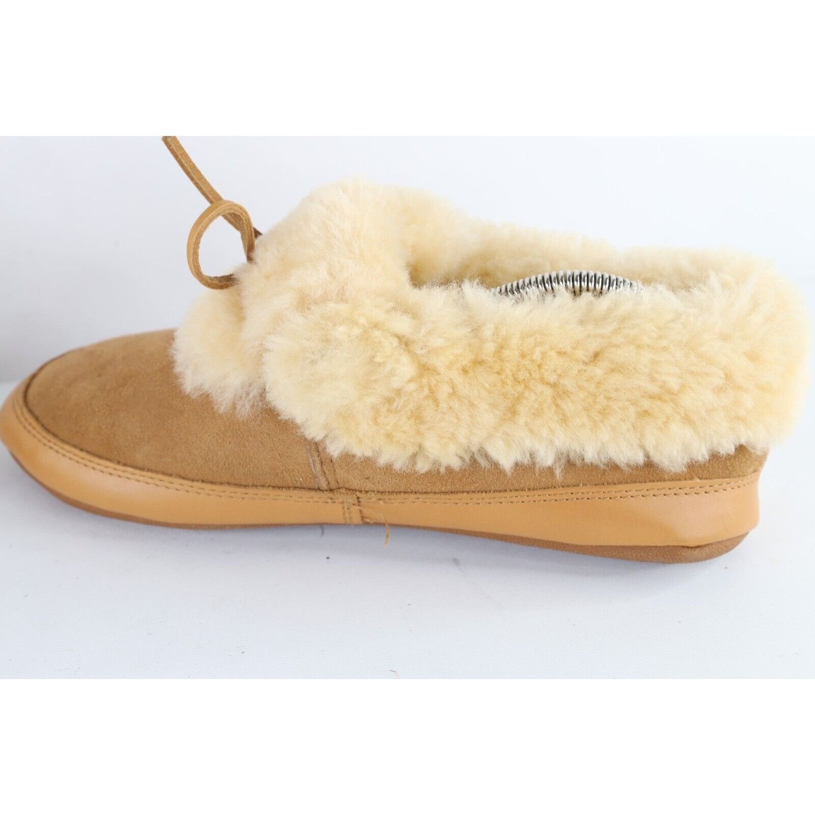 Vintage Vintage 90s Lands End Shearling Lined Suede Leather Slippers Size US 10 / IT 40 - 6 Thumbnail