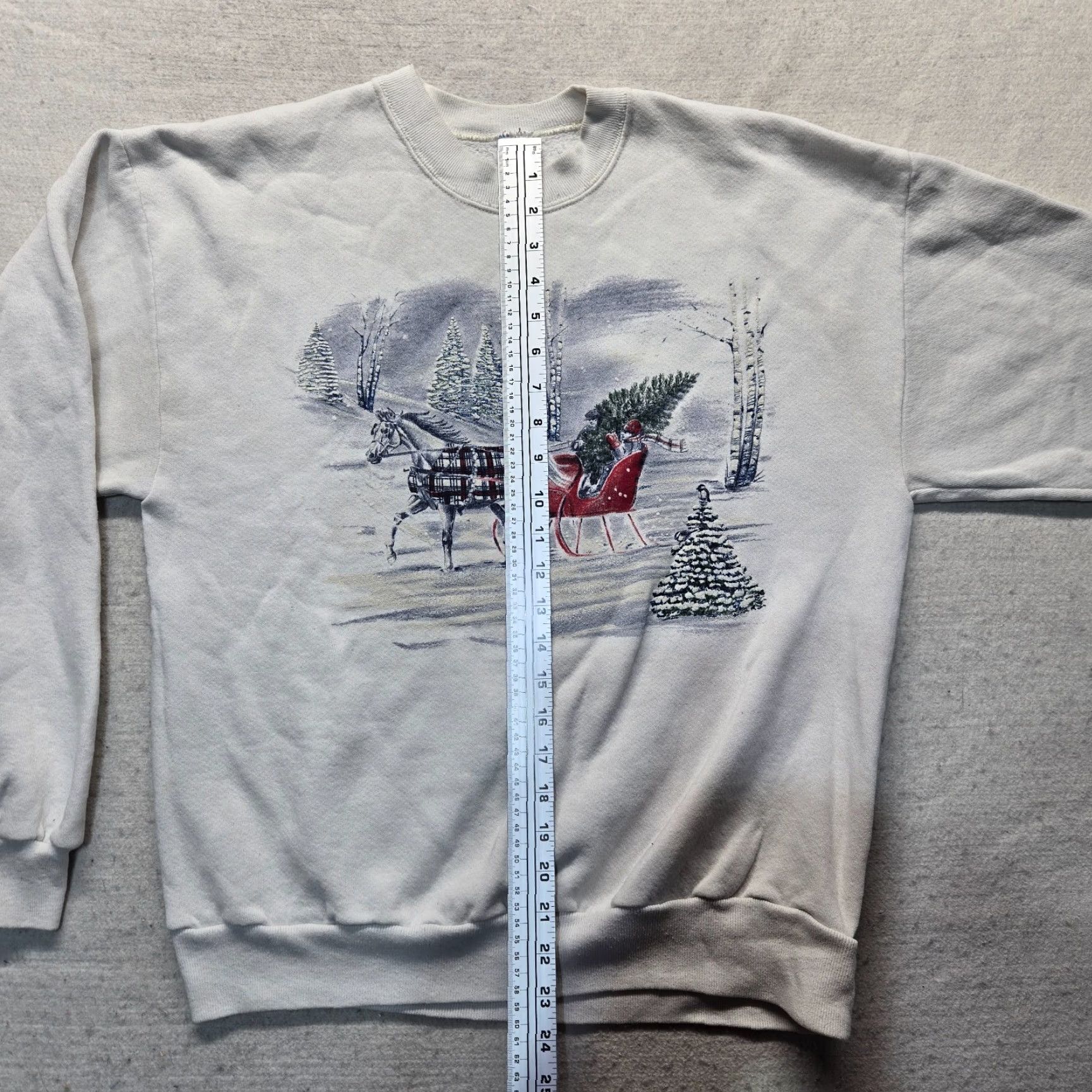 Vintage Gopher Sport Sweater Women XL White Holiday Animals Graphic Print Oversized All Seasons Full Zip Pullover Long Sleeve Collared Casual Holiday Women XL Size XL / US 12-14 / IT 48-50 - 6 Thumbnail