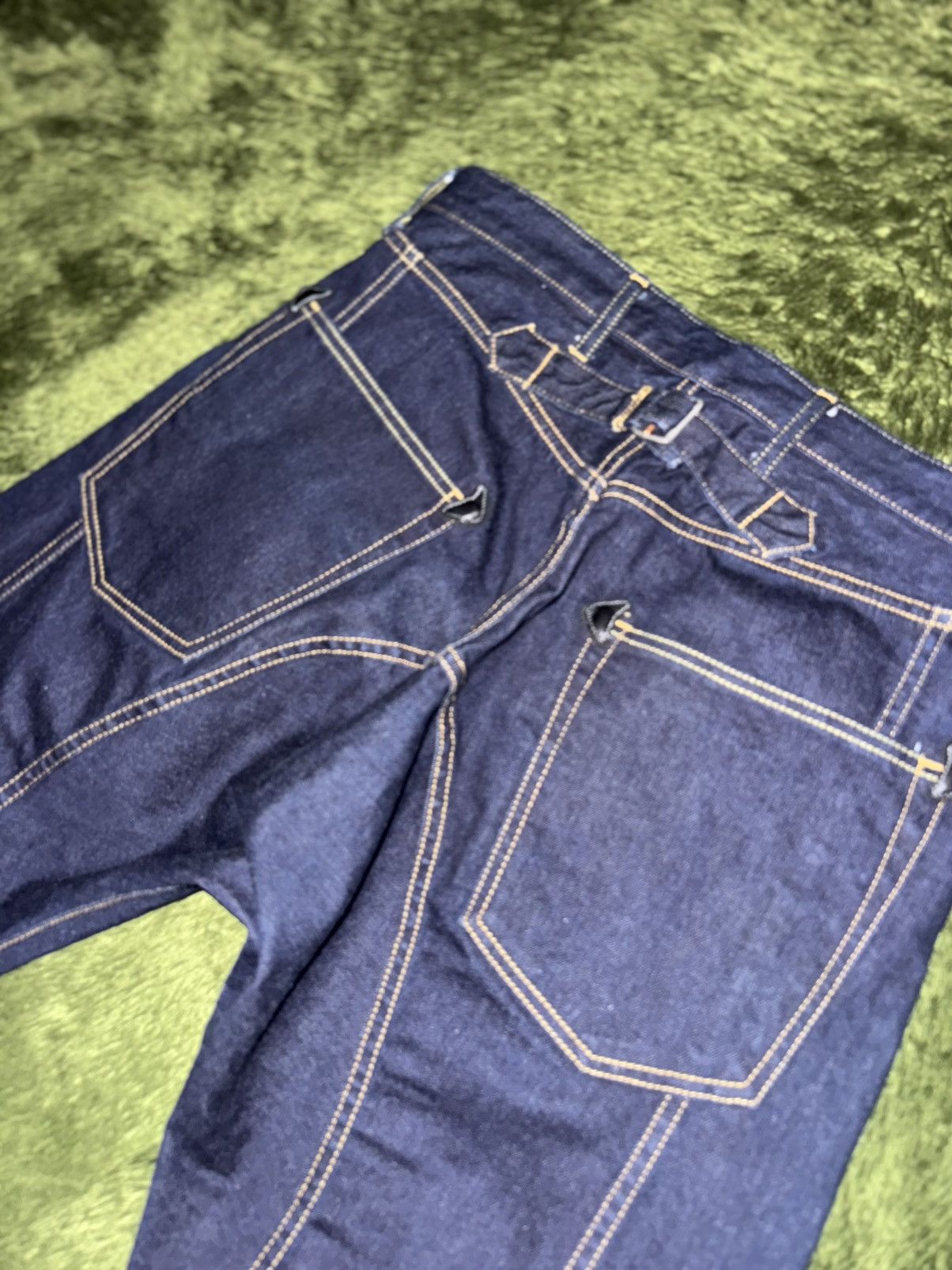 Junya Watanabe [S] Junya Watanabe 14AW Cinch-Back Sarouel Denim pants Size US 32 / EU 48 - 10 Thumbnail