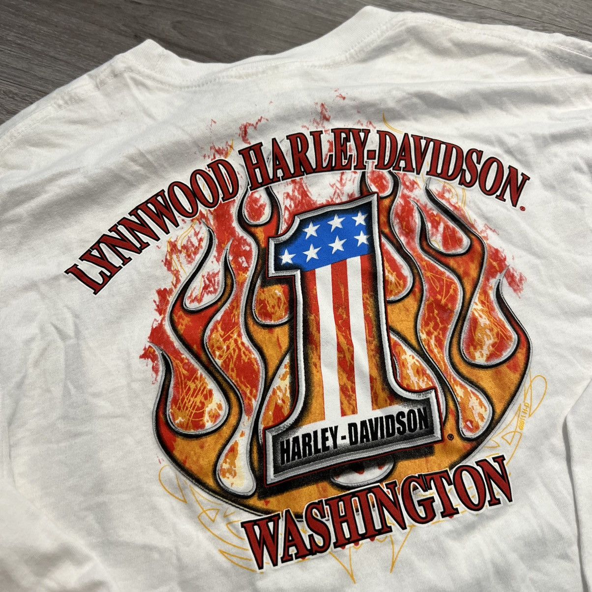 Vintage Harley Davidson flames shirt vintage y2k Size US L / EU 52-54 / 3 - 10 Thumbnail