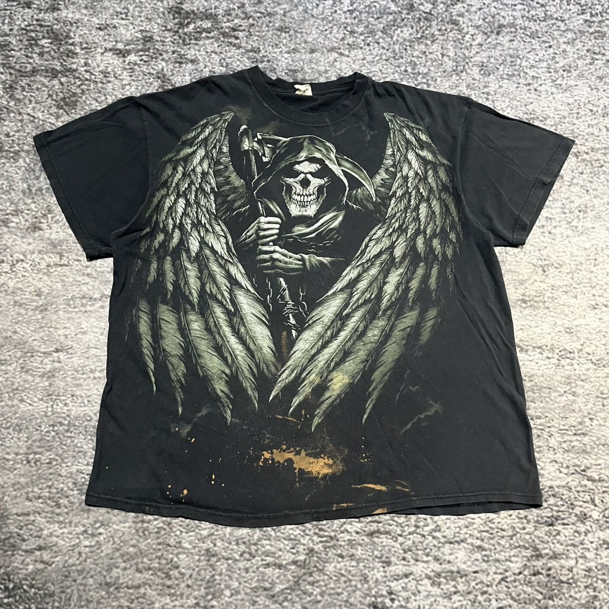 Vintage Vintage Y2K Skull Cyber Grunge Goth Skater Style T Shirt Size US XL / EU 56 / 4 - 3 Thumbnail