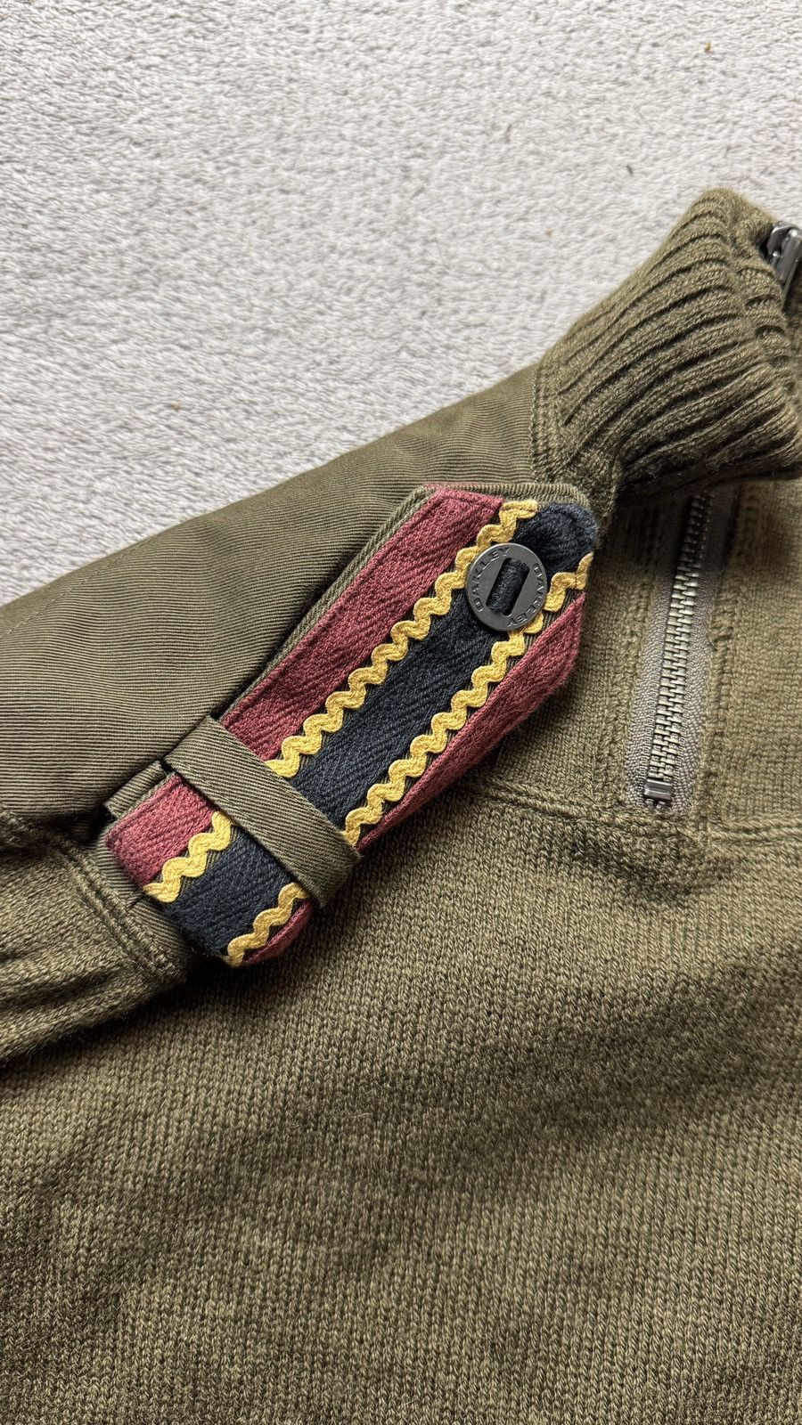 Oakley Vintage Military Y2K Zip Lambswool Knit Jacket lgb prada cdg Size US S / EU 44-46 / 1 - 5 Thumbnail