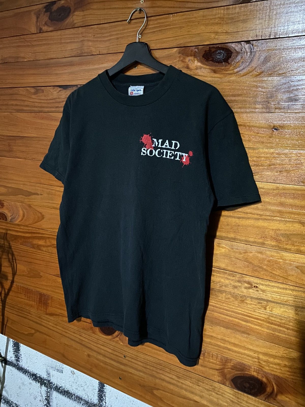 Band Tees Vintage Mad Society Skeleton Grunge Punk Made In Usa Size US M / EU 48-50 / 2 - 4 Thumbnail