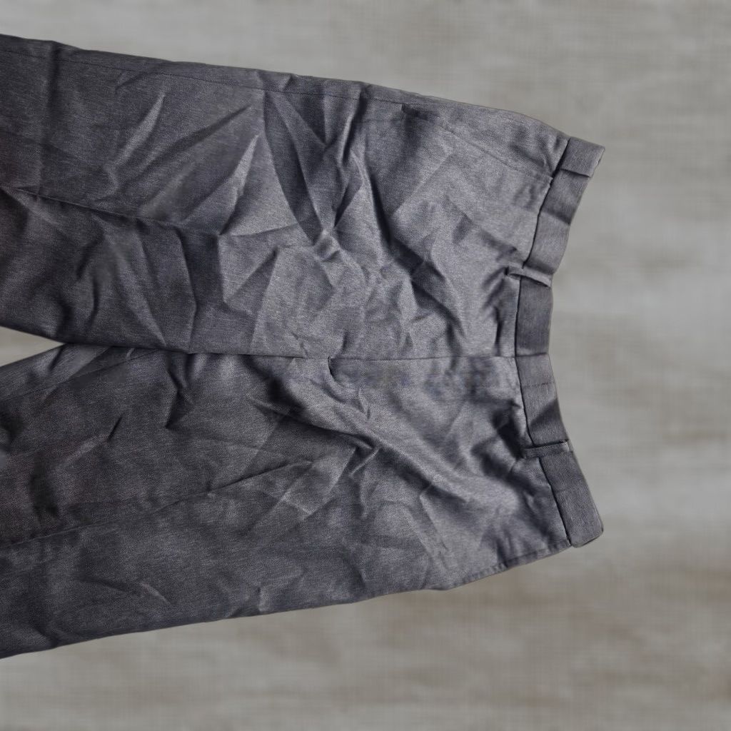 Vintage Puritan Dress Pants Gray 34 x 30 Men Adult Flat Front 100% Polyester Tapered Regular Inseam 30" Size US 34 / EU 50 - 1 Thumbnail