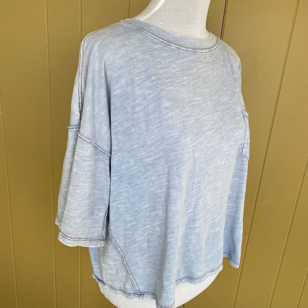 Other Mustard Seed women S Crewneck short sleeve top w/front pocke Size S / US 4 / IT 40 - 4 Thumbnail