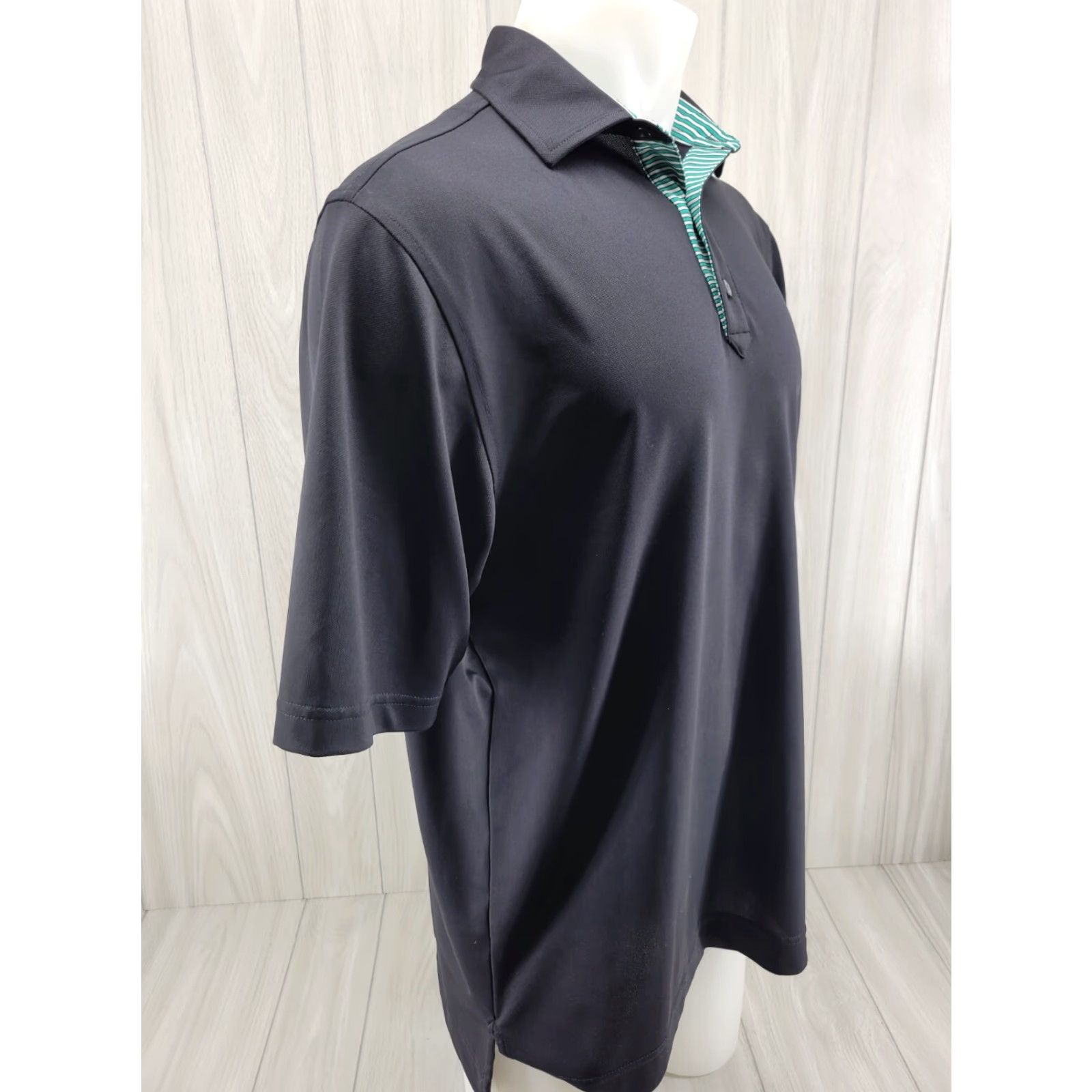 Footjoy FootJoy Polo Medium Black Mens Short Sleeve Golf Shirt The Golf Club Logo Size US M / EU 48-50 / 2 - 6 Thumbnail