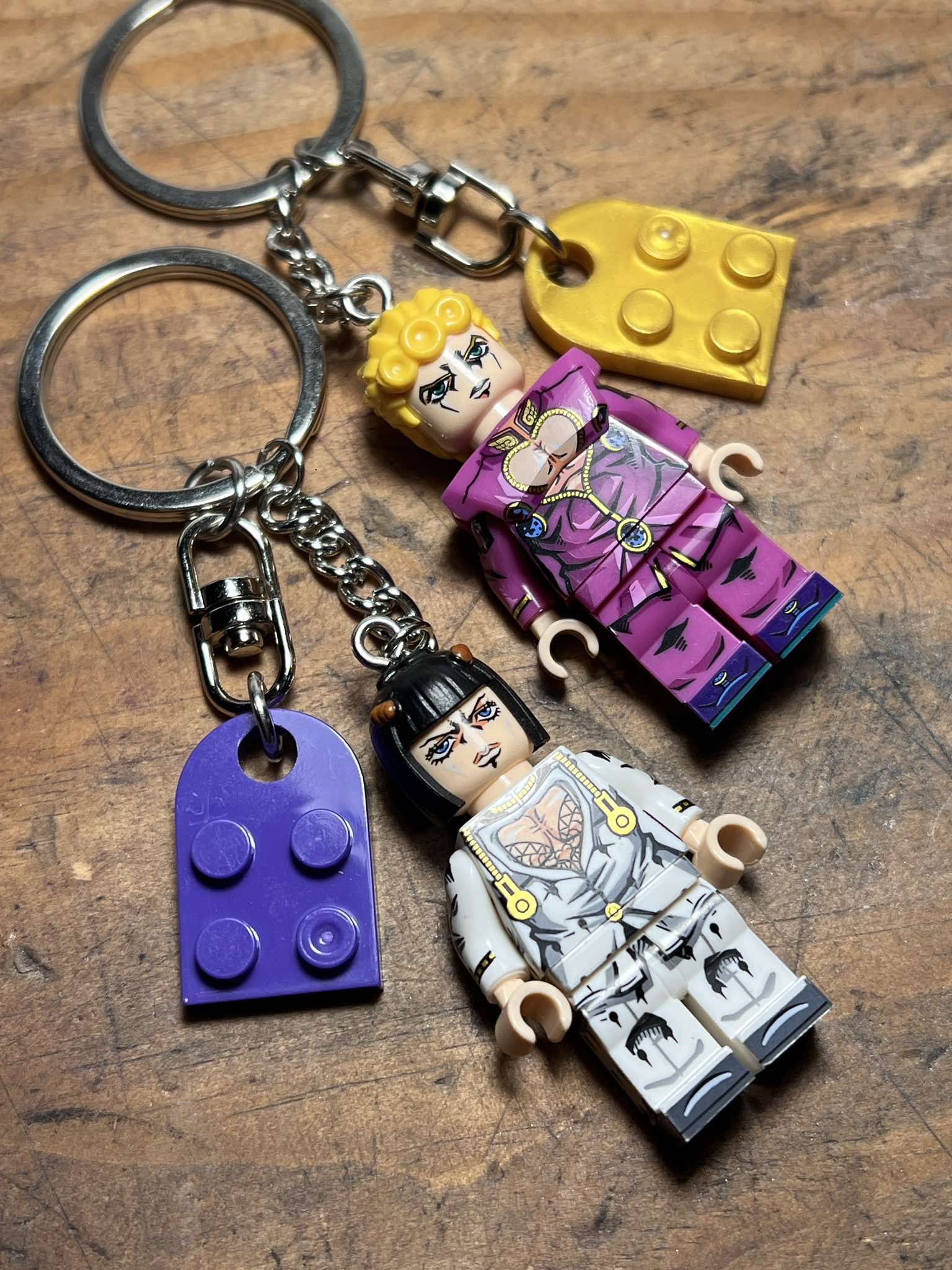 Other Jojo Giorno Bucaratti anime minifigure keychain Size ONE SIZE - 5 Thumbnail
