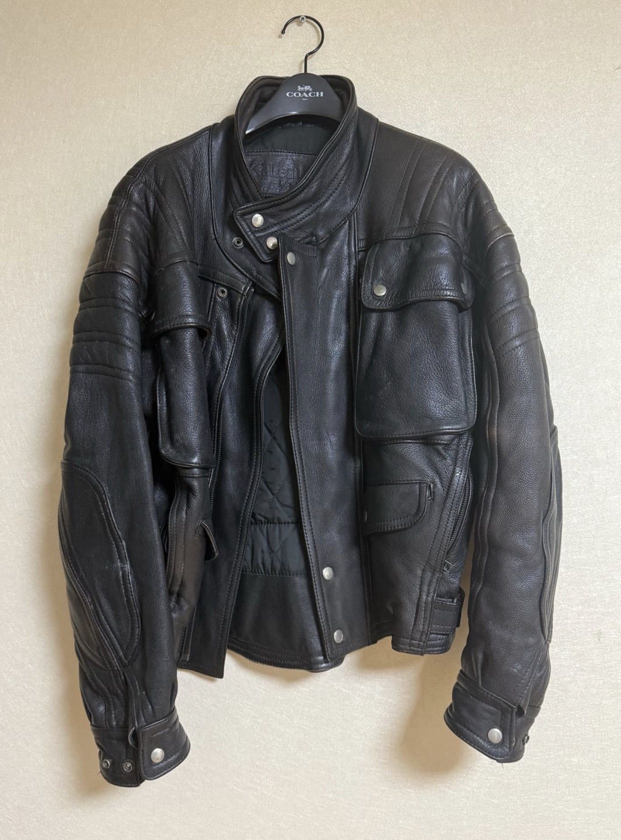 Kadoya Kadoya Leather Armour bomber Jacket Size US L / EU 52-54 / 3 - 1 Preview
