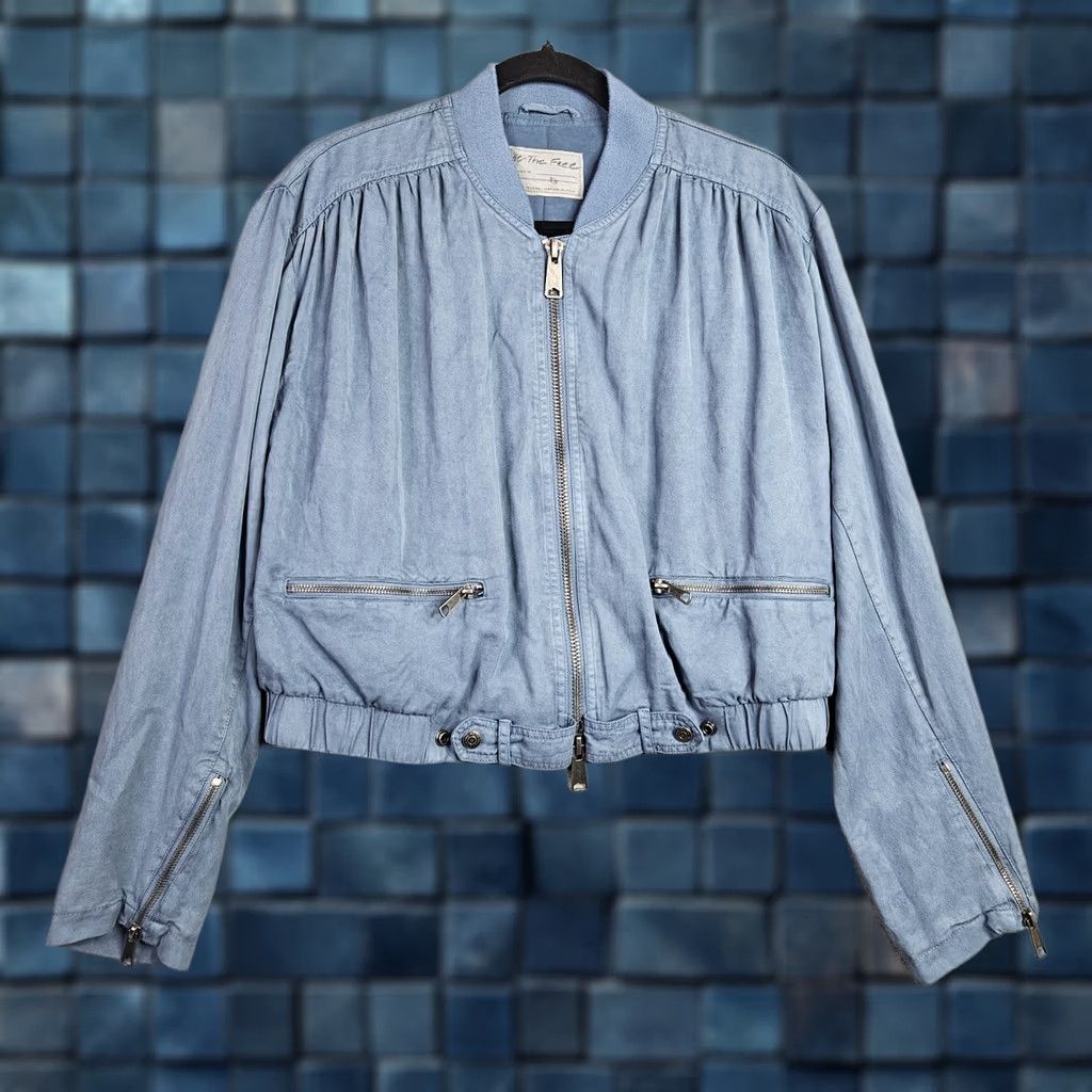 Vintage We The Free Women's Knock Out Siren Bomber Full Zip Jacket XS Size XS / US 0-2 / IT 36-38 - 1 Thumbnail