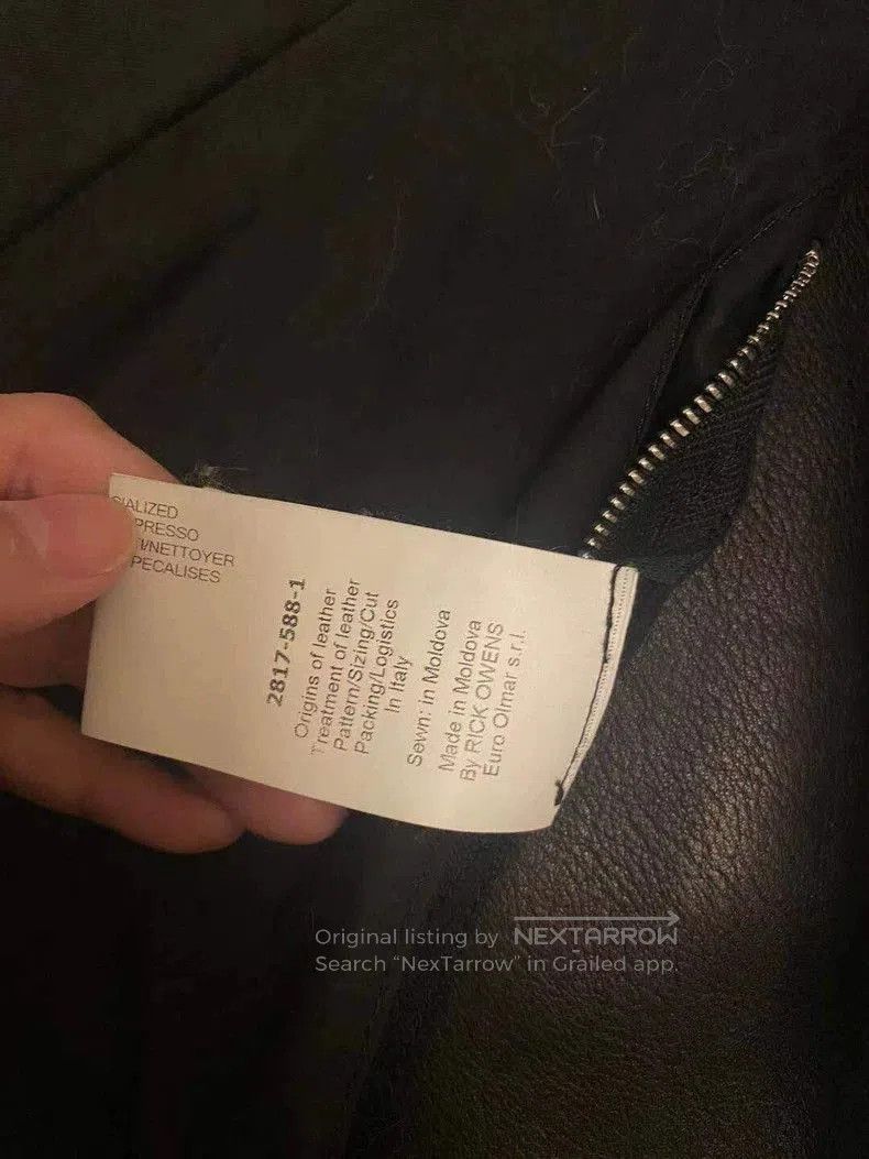 Rick Owens Rick Owens Leather Jacket Size 48- DMC. Size US L / EU 52-54 / 3 - 6 Thumbnail