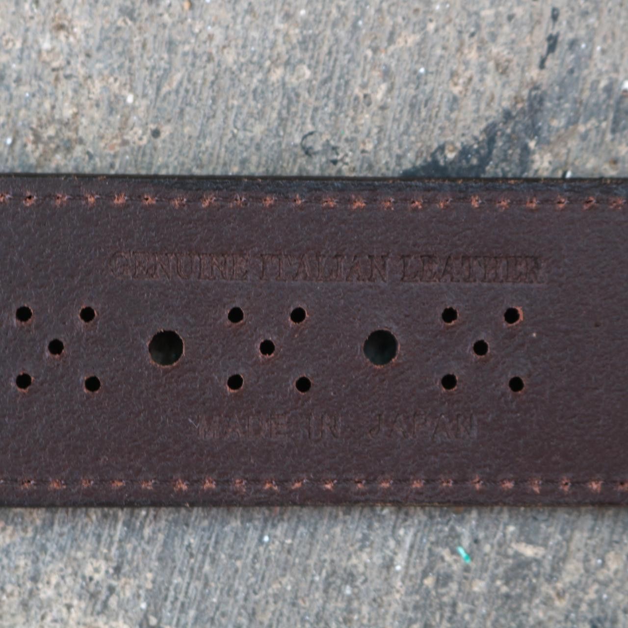 Tornado Mart Red Italian Hide Belt