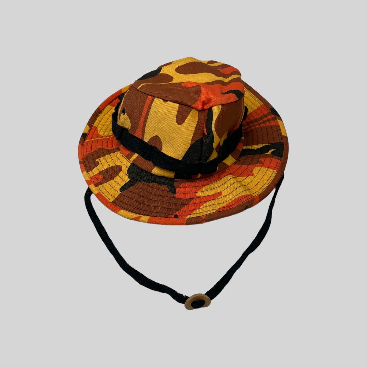 Orange camo bucket hat clearance