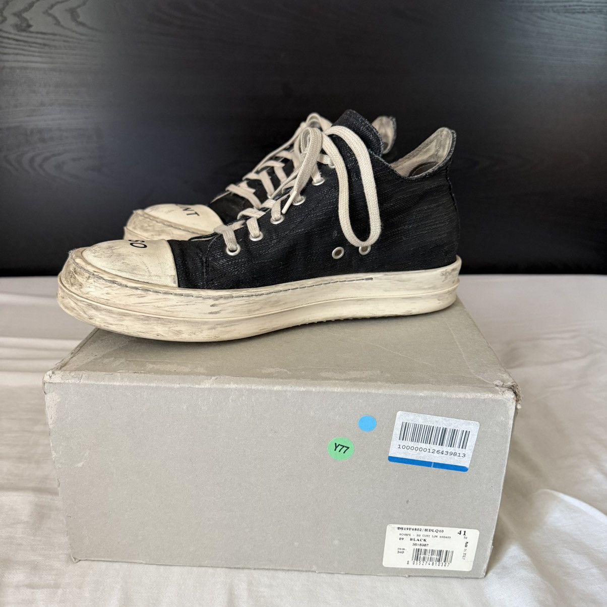 Rick Owens Rick Owens DRKSHDW Ramones So Cunt Low Top Shoes Size US 8 / EU 41 - 4 Thumbnail