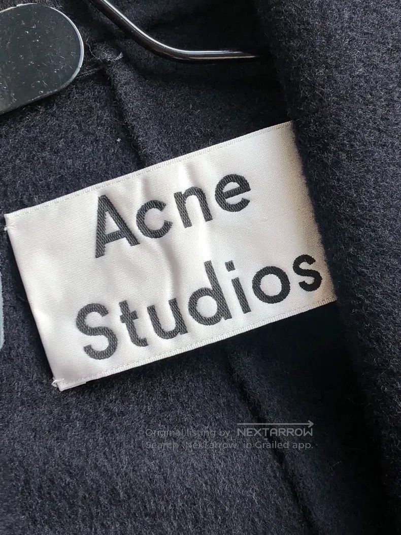 Acne Studios Acne Studios Teal Classic Coat, fabric contains 85% virgin Size 4XL / US 24-26 - 4 Thumbnail