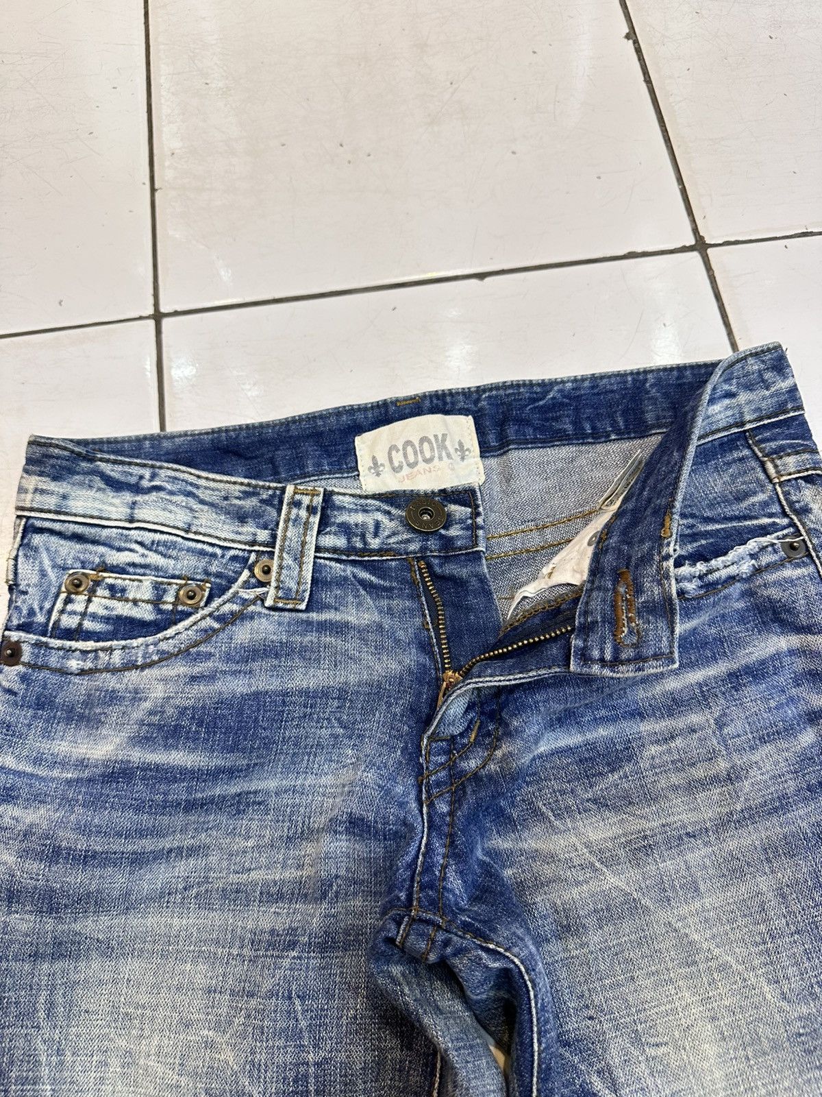 Tornado Mart 2000s Distressed Cook Studded Flare Jeans Y2K Goa Lgb Style Size US 30 / EU 46 - 4 Thumbnail