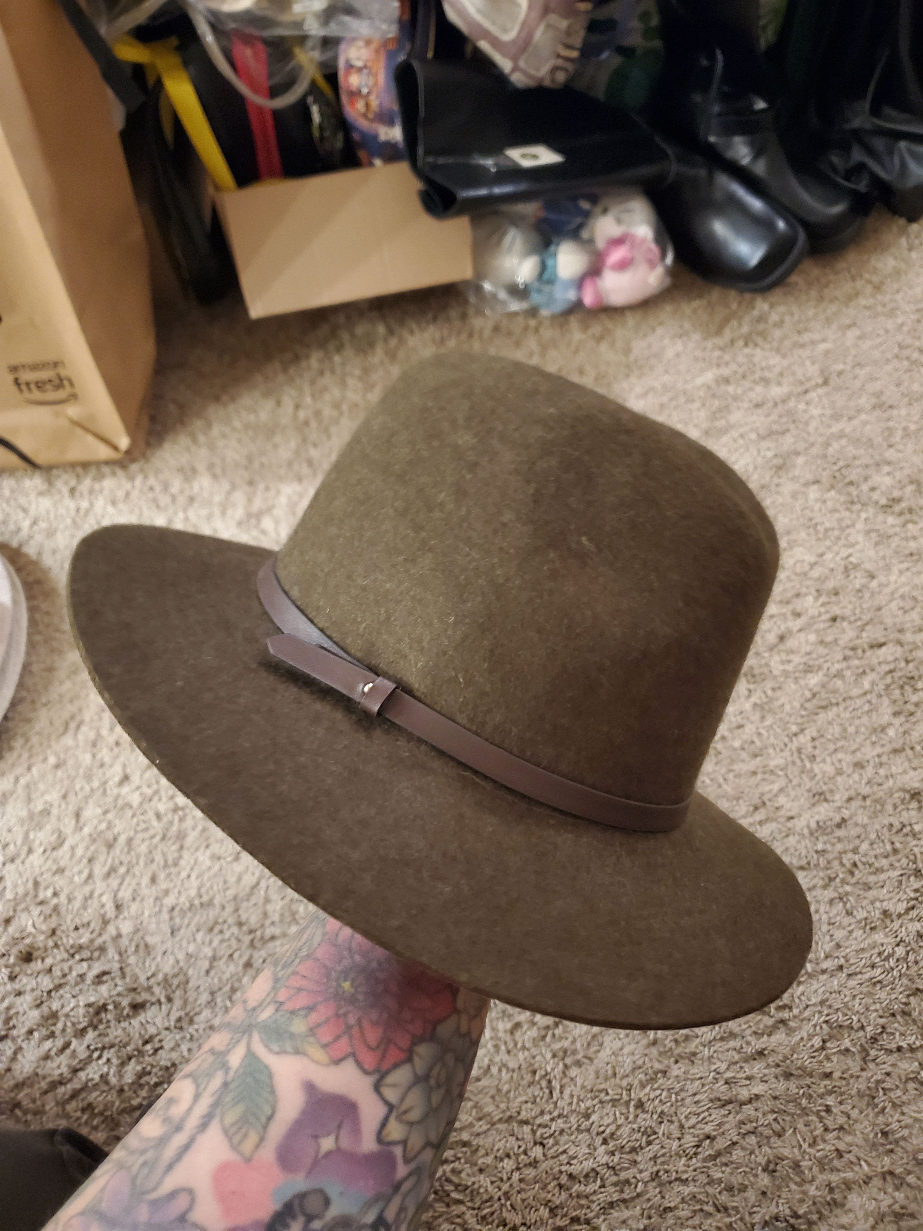 Banana Republic Green Banana Republic Fedora Size ONE SIZE - 1 Thumbnail
