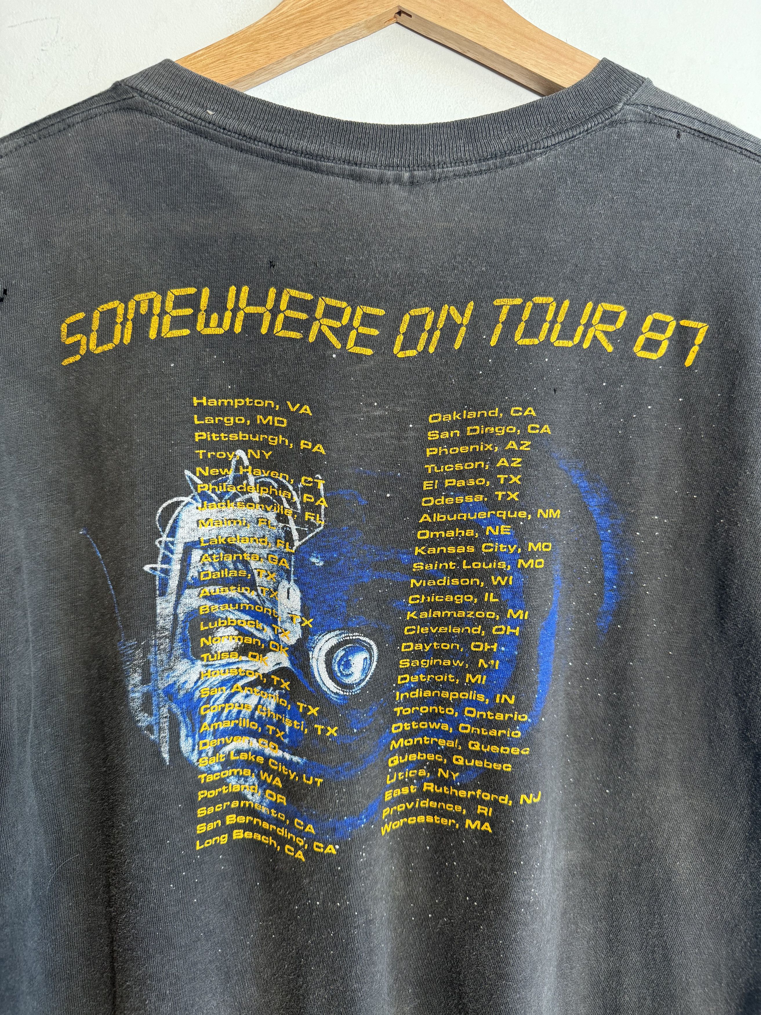 Iron Maiden 1987 Iron Maiden Tour Tee Size M Fit XS Size US S / EU 44-46 / 1 - 7 Thumbnail