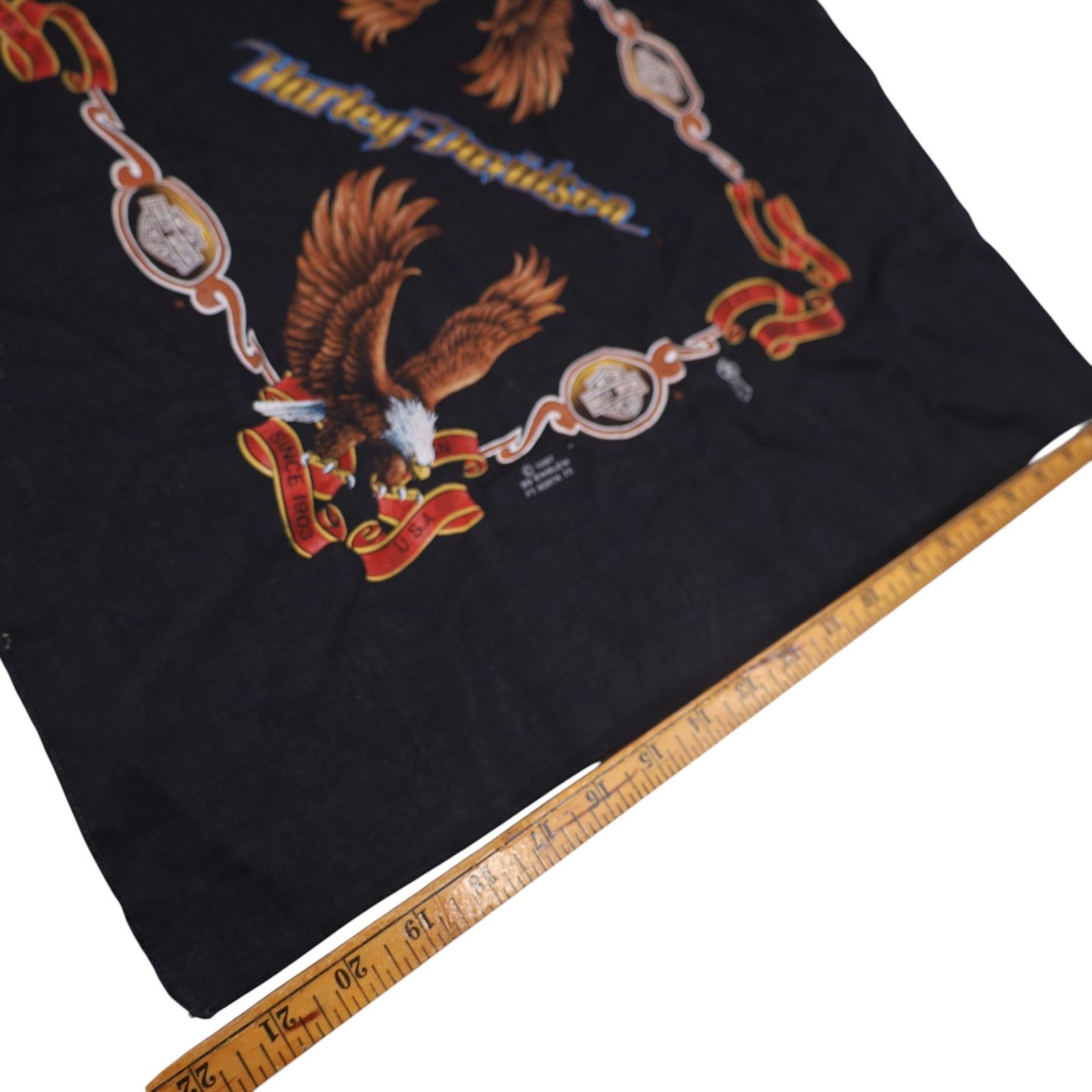 Harley Davidson × Vintage Vintage 3D Emblem Harley Davidson Bandana Size ONE SIZE - 6 Thumbnail