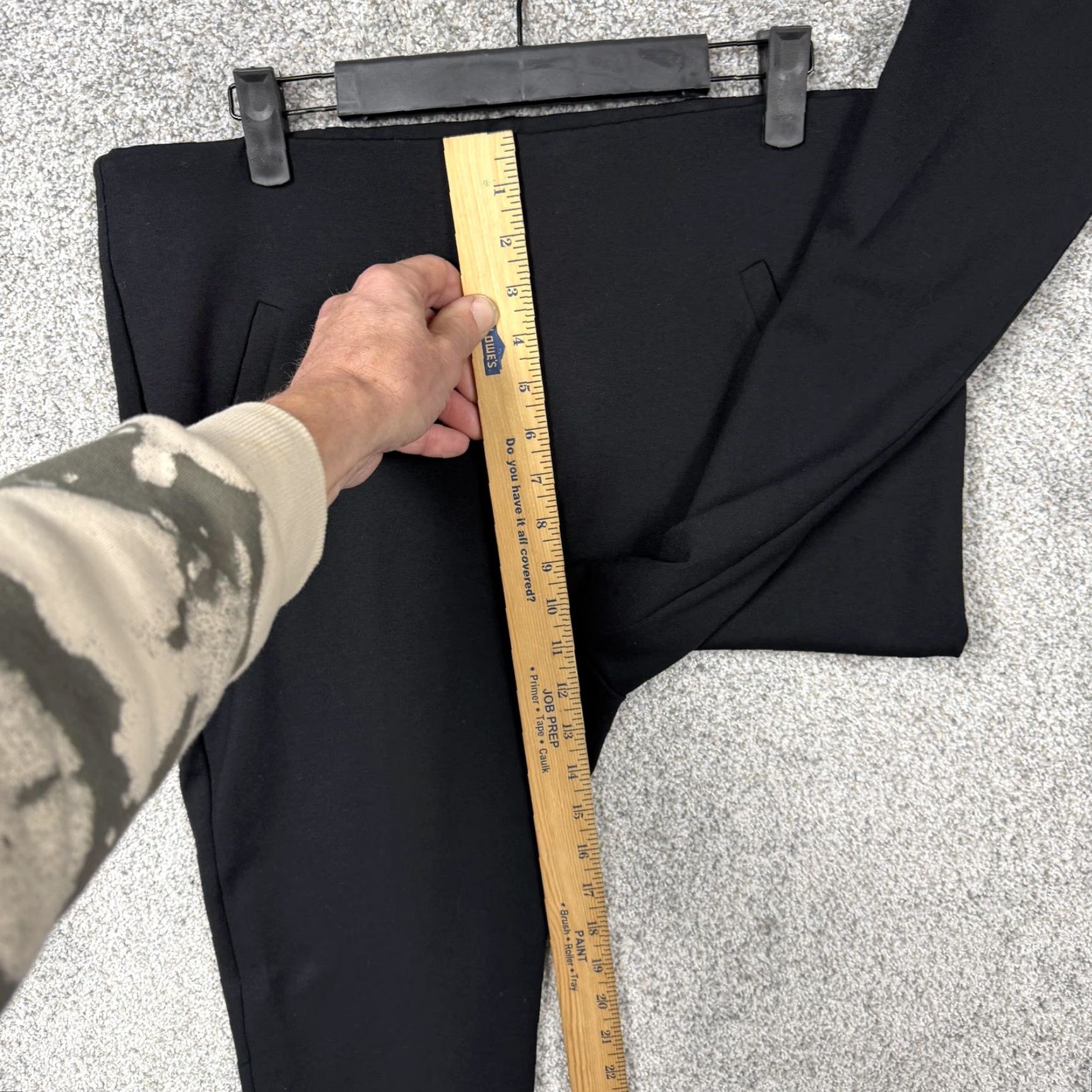Vintage Chico's Chicos Dress Pants Womens 1 Black Ponte Preppy Slimming Tapered Elastic Waist Pockets Flat Front Size 25" / US 0 / IT 36 - 5 Thumbnail