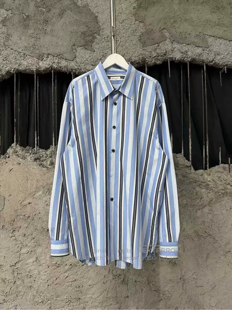Dries Van Noten Dries Van Noten Blue Shirt Size S / US 4 / IT 40 - 1 Thumbnail
