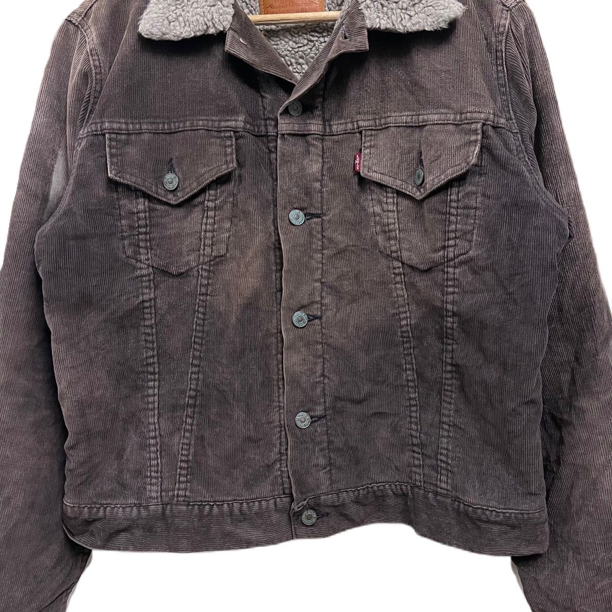 Levi's Vintage Levis Trucker Corduroy Jacket sherpa shearling Size US M / EU 48-50 / 2 - 5 Thumbnail