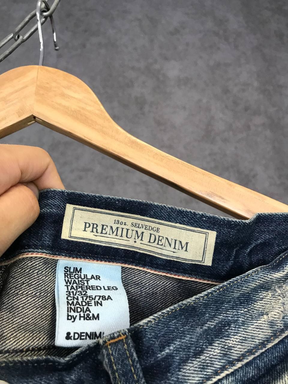 Vintage Japanese style Selvedge distressed denim jeans Size US 31 - 6 Thumbnail