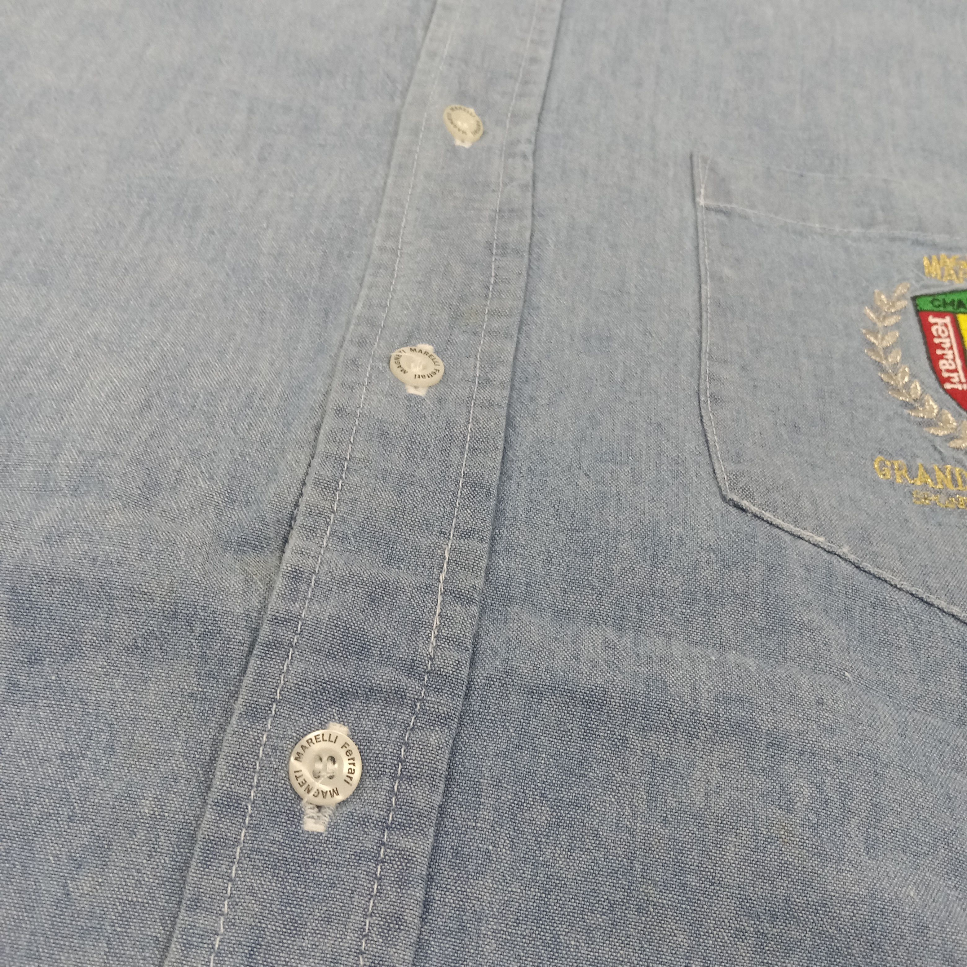 Ferrari × Vintage Ferrari Magneti Marelli Racing F1 Shirt Button Up Size US XL / EU 56 / 4 - 3 Thumbnail
