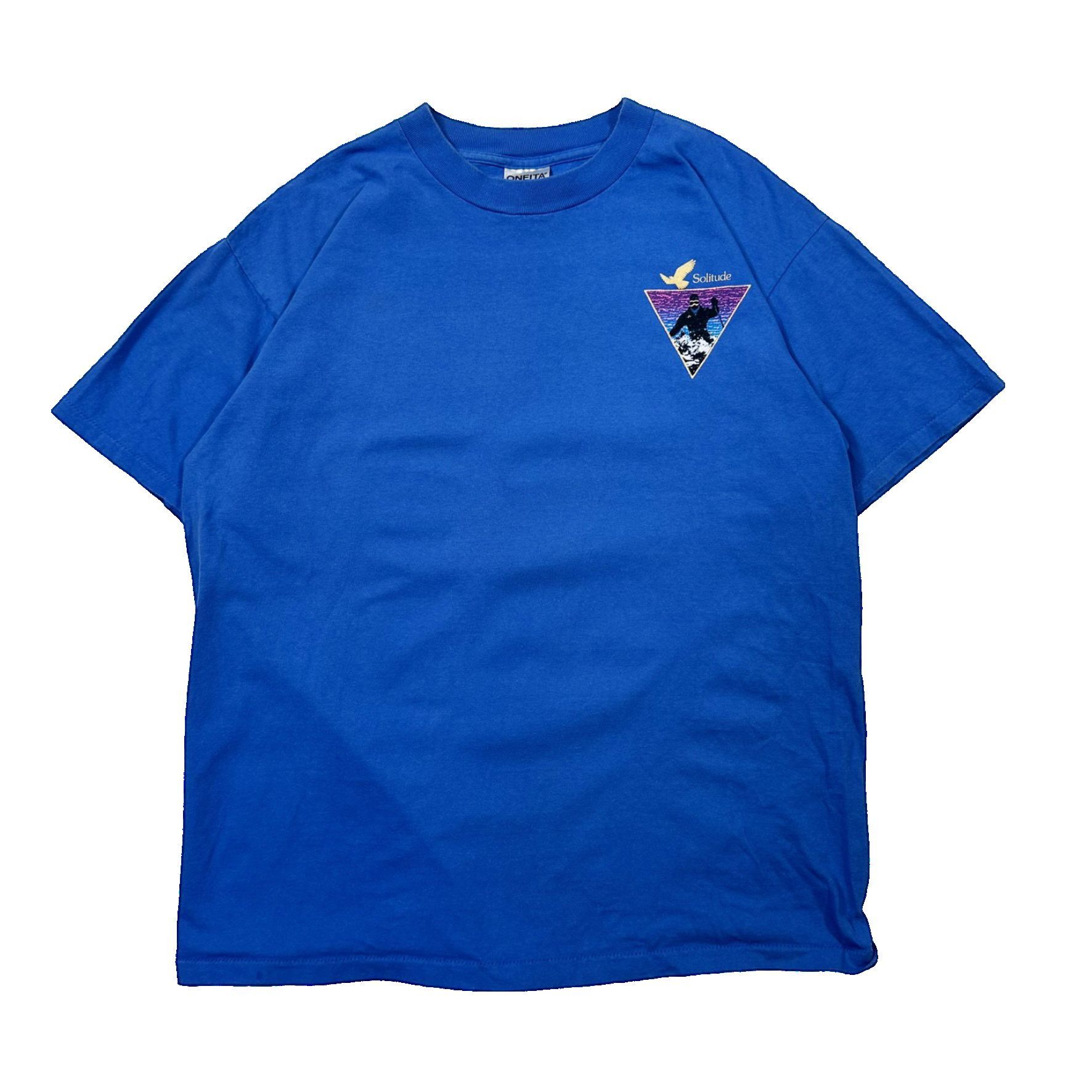 Vintage Vintage 90s Single Stitch Solitude Skiing Graphic T Shirt Size US XL / EU 56 / 4 - 1 Thumbnail