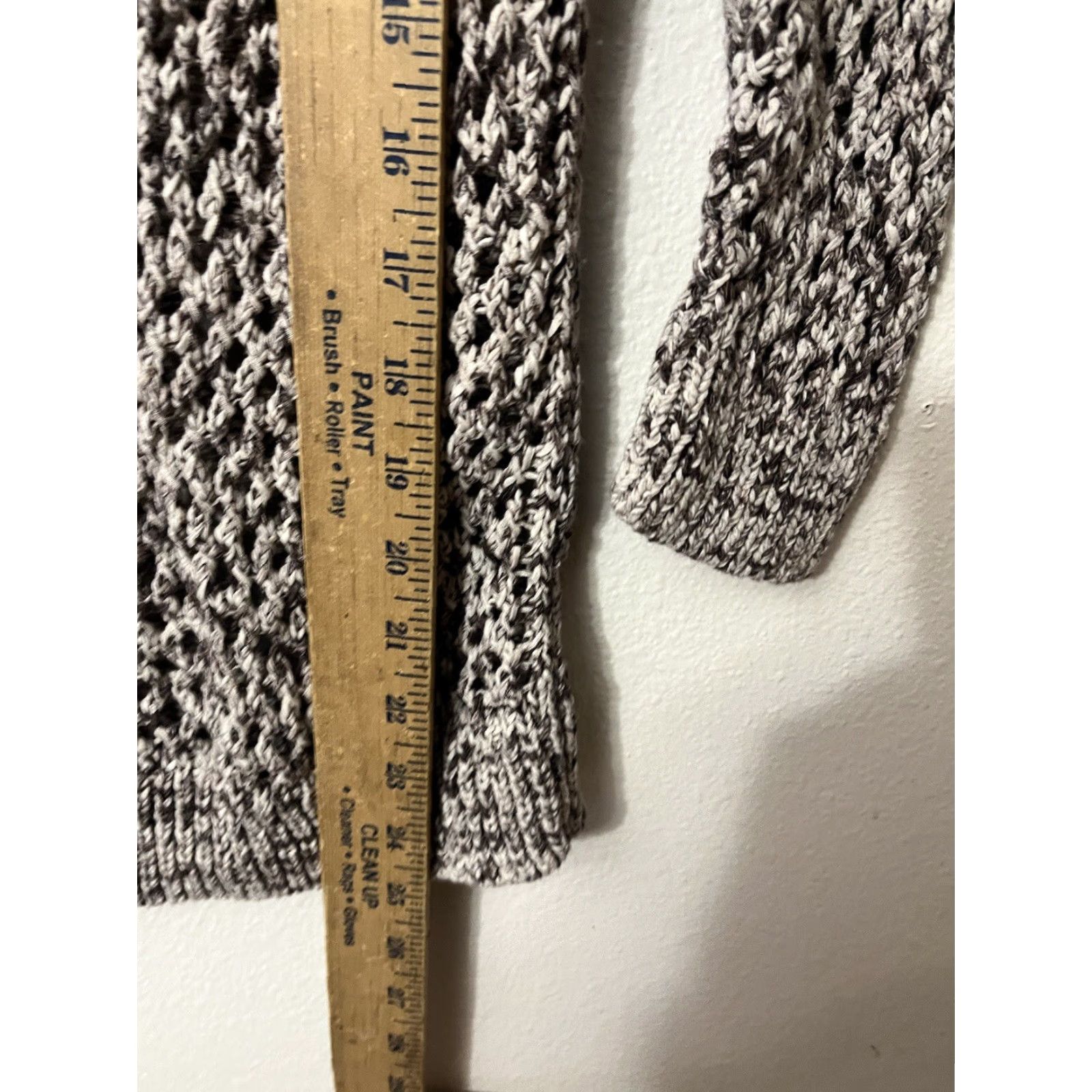 Gap GAP Sweater Open-Knit 3/4 Sleeve Cotton Blend Beige S Womens Size S / US 4 / IT 40 - 4 Thumbnail