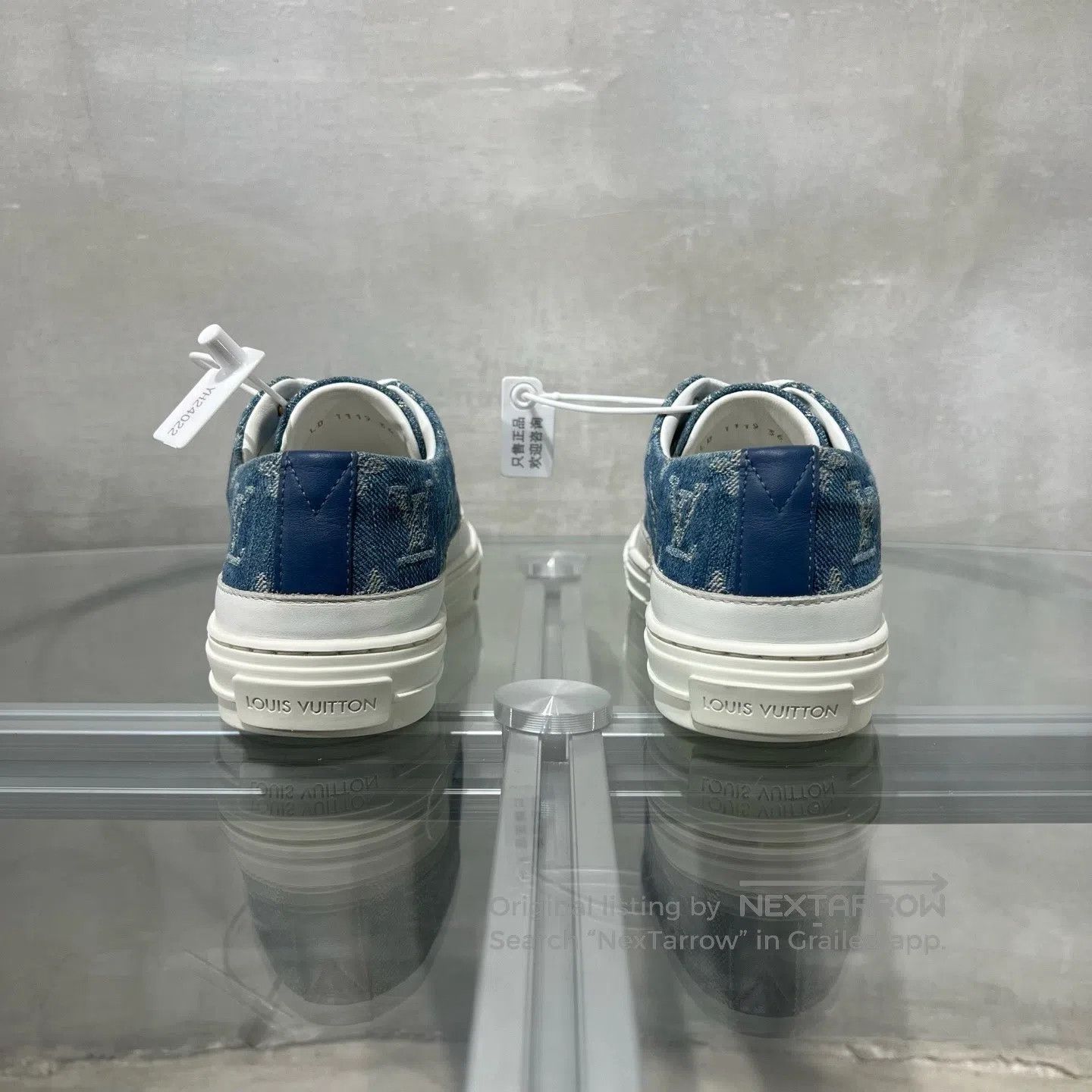 Louis Vuitton Louis Vuitton Cowboy board shoes White Blue Size US 5.5 / IT 35.5 - 6 Thumbnail