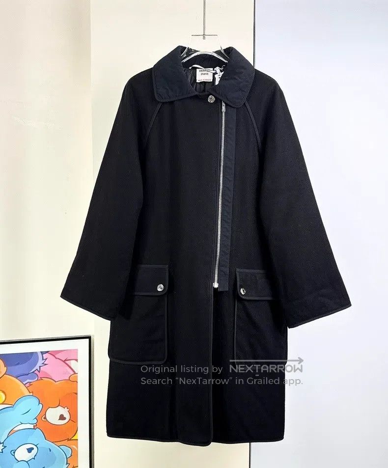 Hermes Hermes Two-pocket Black Wool Jacket Size XXS / US 00 / IT 34 - 1 Thumbnail
