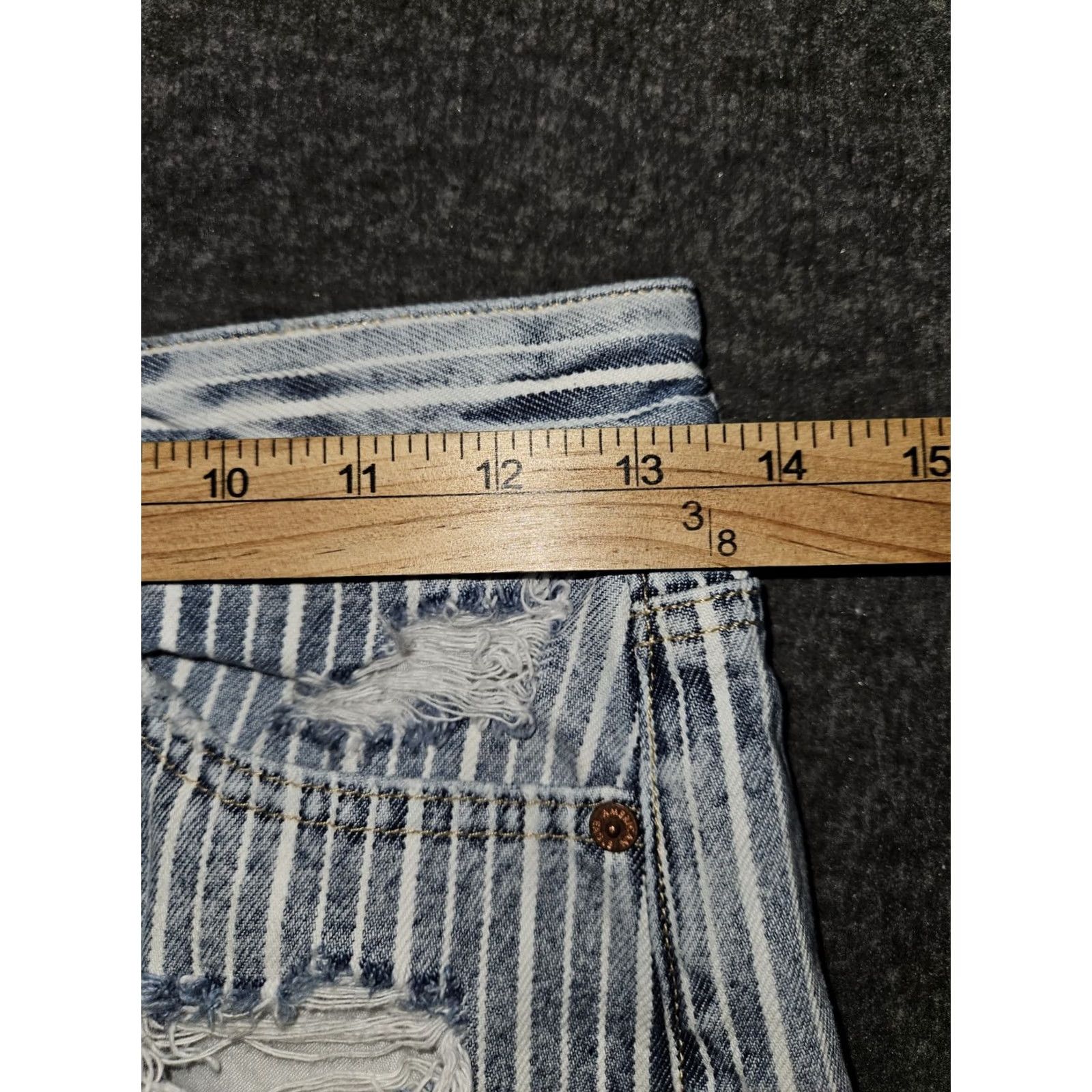 American Eagle Outfitters VINTAGE American Eagle 90's Boyfriend Shorts Shirt? Size 25" / US 0 / IT 36 - 5 Thumbnail
