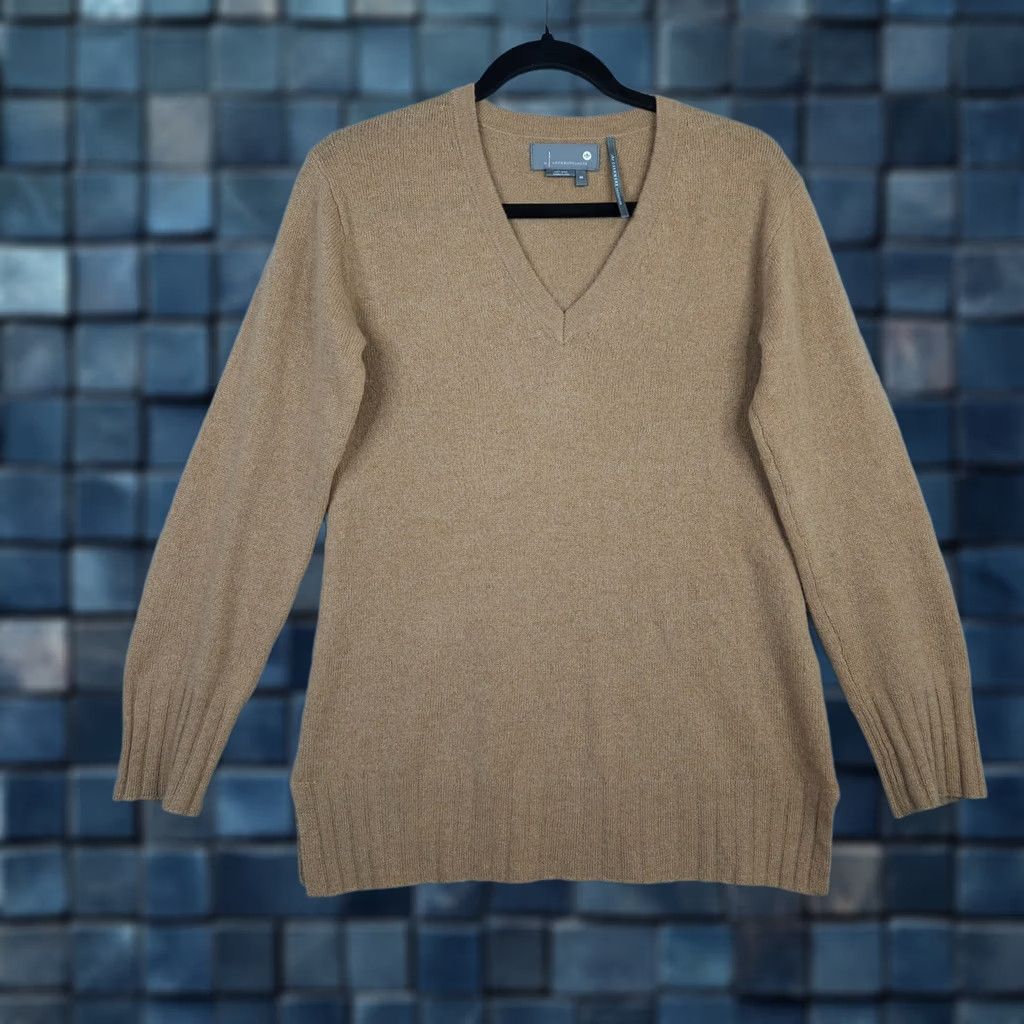 Anthropologie Anthropologie Women’s brown V-neck Pullover Long Sleeve Size XS Sweater Cashmere Solid Knit Shirt/Top Womens XS Brown V-Neck Pullover Sweater Size XS / US 0-2 / IT 36-38 - 1 Thumbnail
