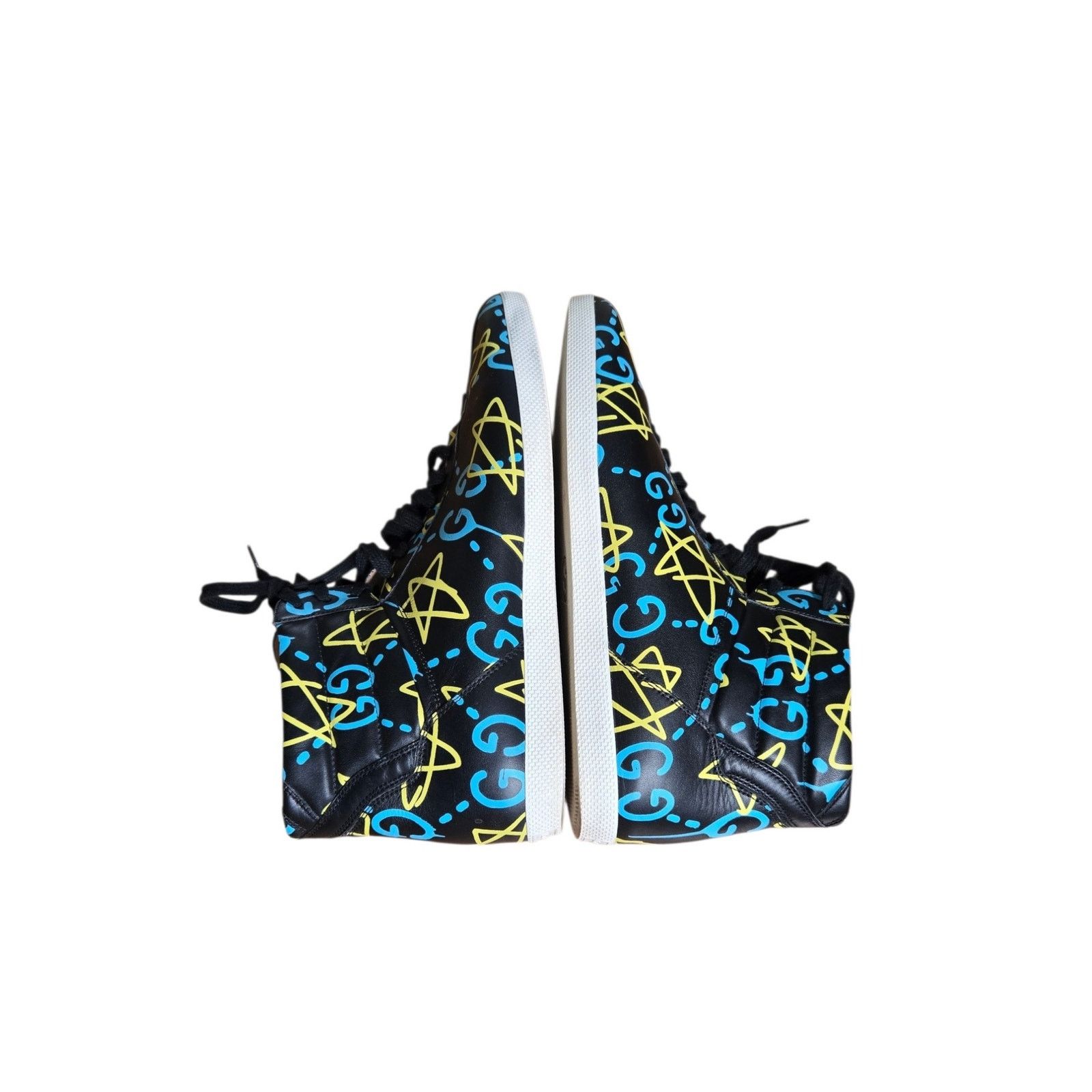 Gucci Gucci High Top Ghost Graffiti Print Limited Edition Sneakers Size US 11 / EU 44 - 6 Thumbnail