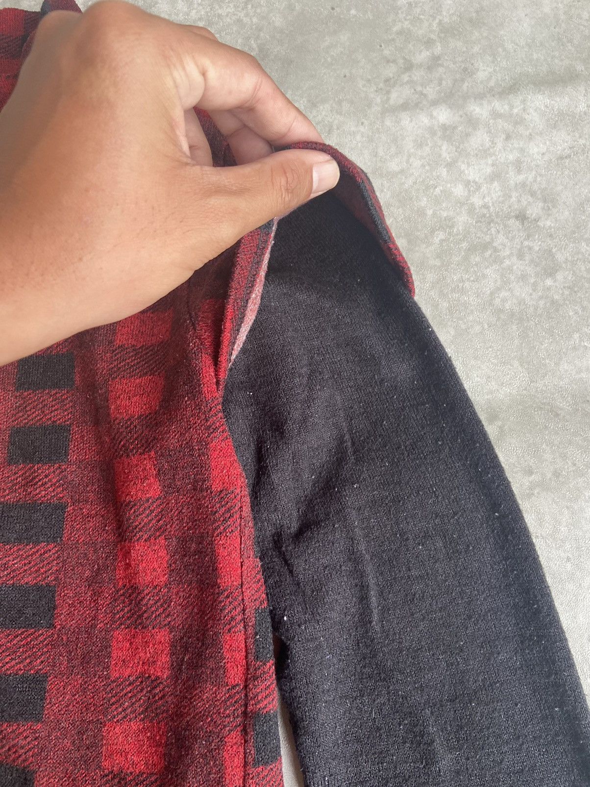 If Six Was Nine × Japanese Brand × Le Grande Bleu (L.G.B.) Double Layer Pattern Flannel Long Sleeve Size US L / EU 52-54 / 3 - 4 Thumbnail