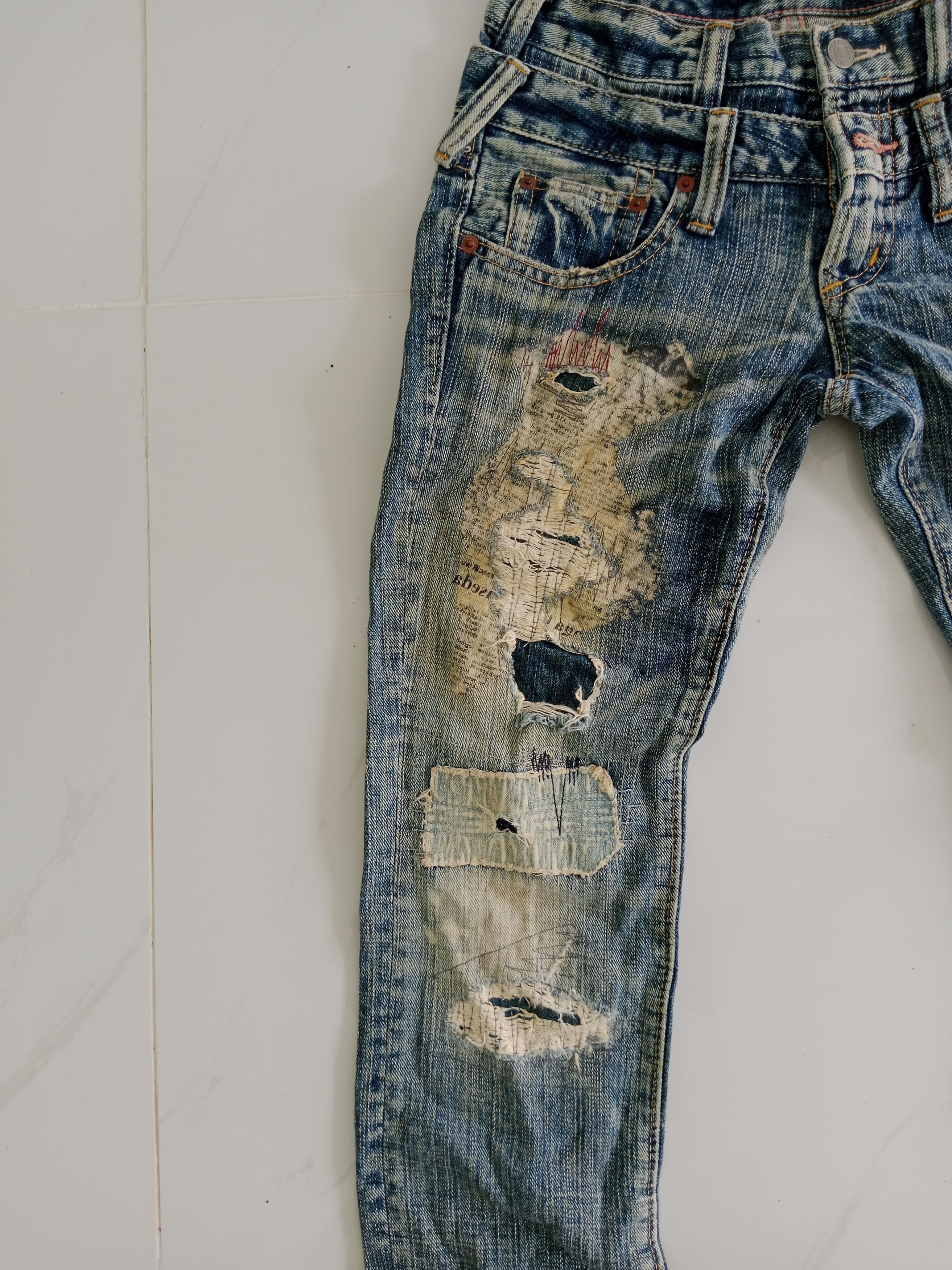 If Six Was Nine × Japanese Brand Vintage Antgauge Double Waist Jeans Japanese Style Size US 28 / EU 44 - 4 Thumbnail