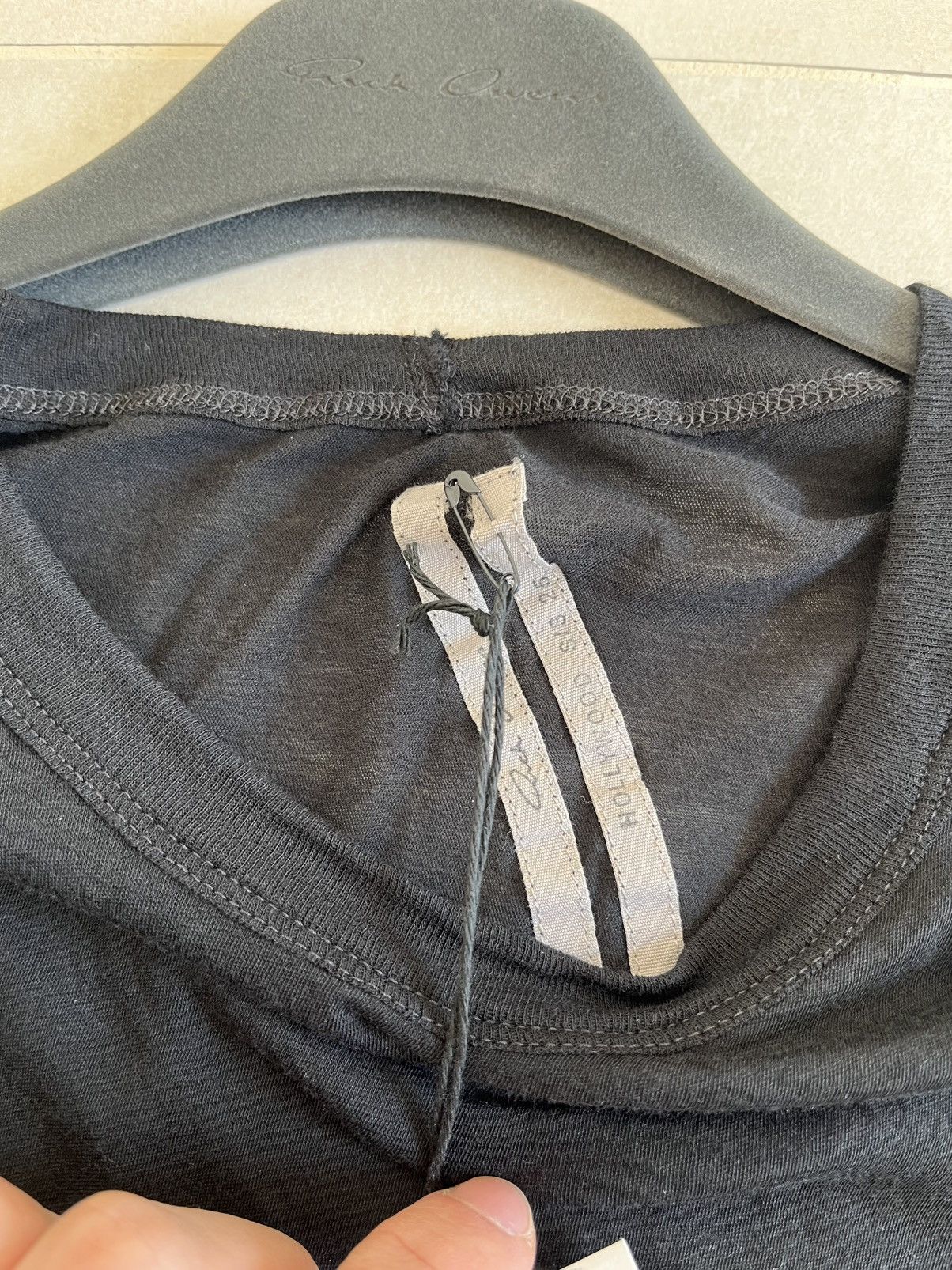 Rick Owens Rick Owens Hollywood Long T-Shirt–Black–Size L – New w/ Tags Size US L / EU 52-54 / 3 - 3 Thumbnail