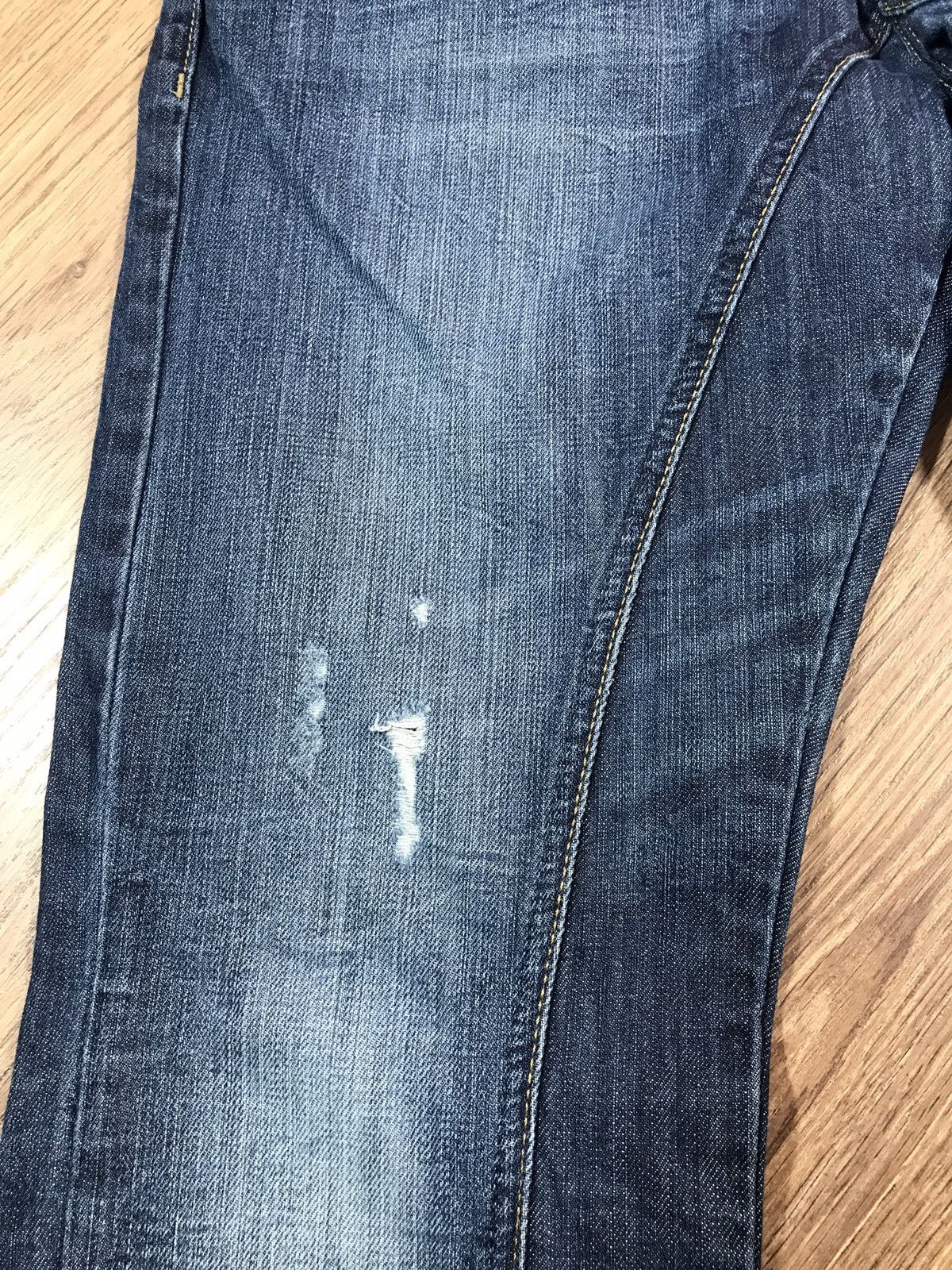 Japanese Brand Vintage Distressed Denim Pants Jeans Size US 36 / EU 52 - 5 Thumbnail