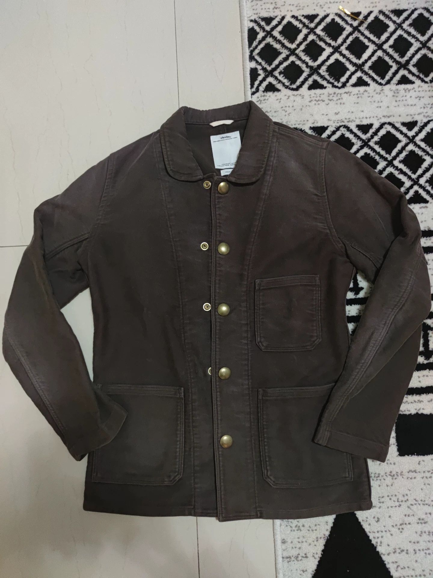 Visvim VISVIM CUNNINGHAM SMOCK（ DAMAGED MOLESKIN ） | Grailed