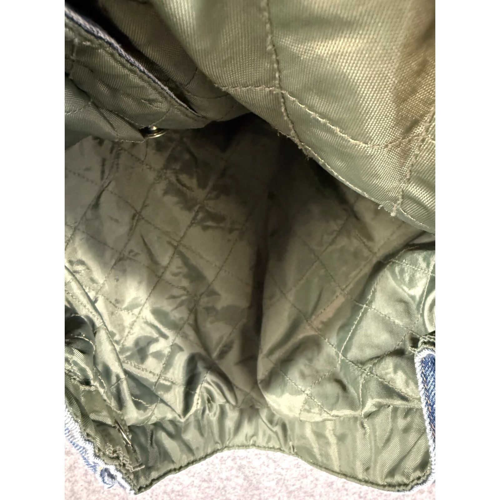Vintage VINTAGE Arizona Jean Co Jacket Mens L Blue Denim Quilted Lined Button Front Cowboy Western Trucker 90s Pockets Mens Size US 33 - 6 Thumbnail