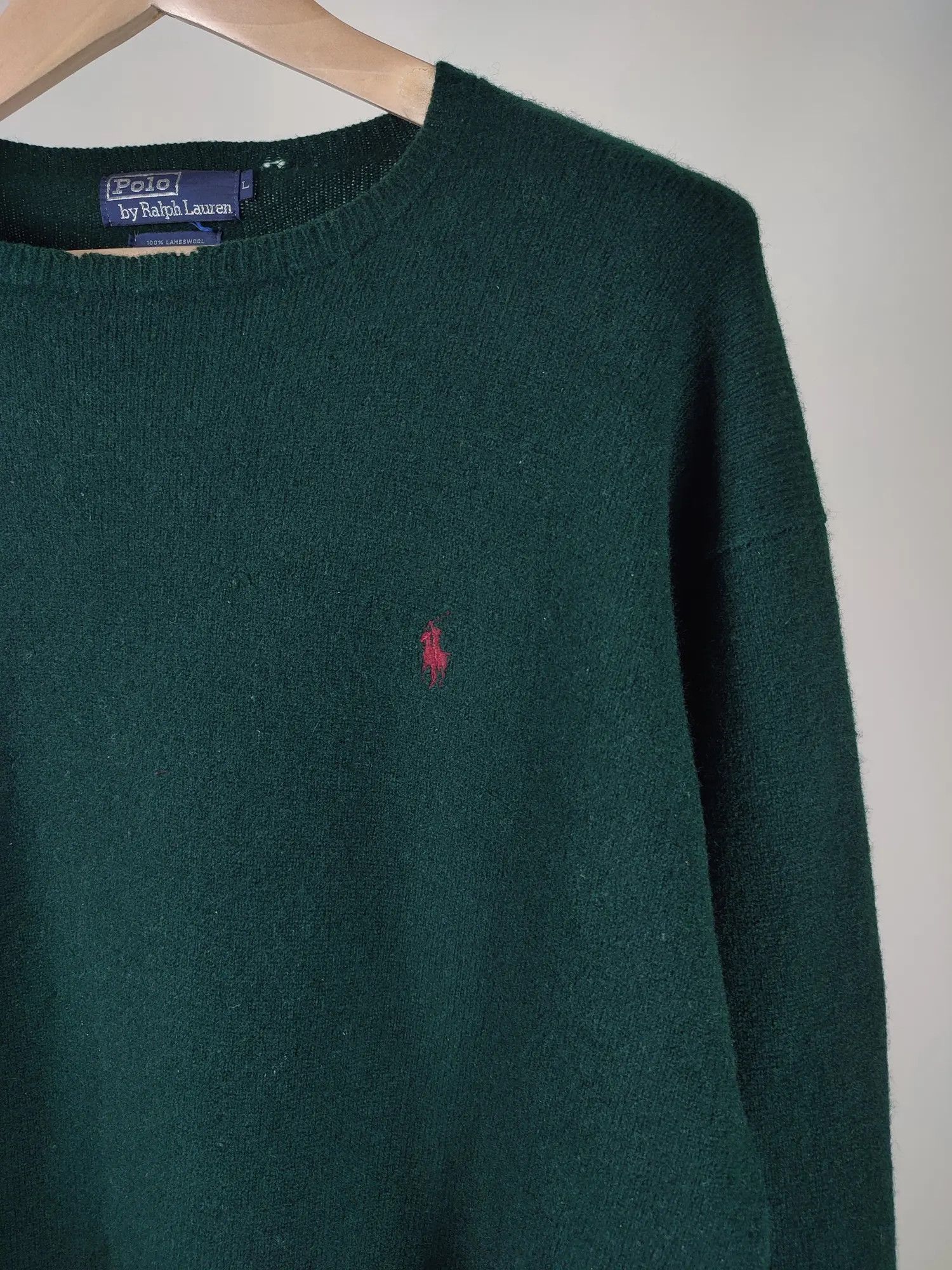 Polo Ralph Lauren Vintage Polo Ralph Lambswool Paint Soft Sweater Size US L / EU 52-54 / 3 - 5 Thumbnail